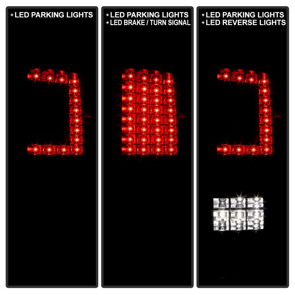 ACANII LED Tail Lights for 2009-2018 Dodge Ram 1500/2500/3500 - Black Housing, Updated Design - Left & Right Rear Lamps for Enhanced Visibility & Style (Perfect for Night Driving & Truck Customization)
