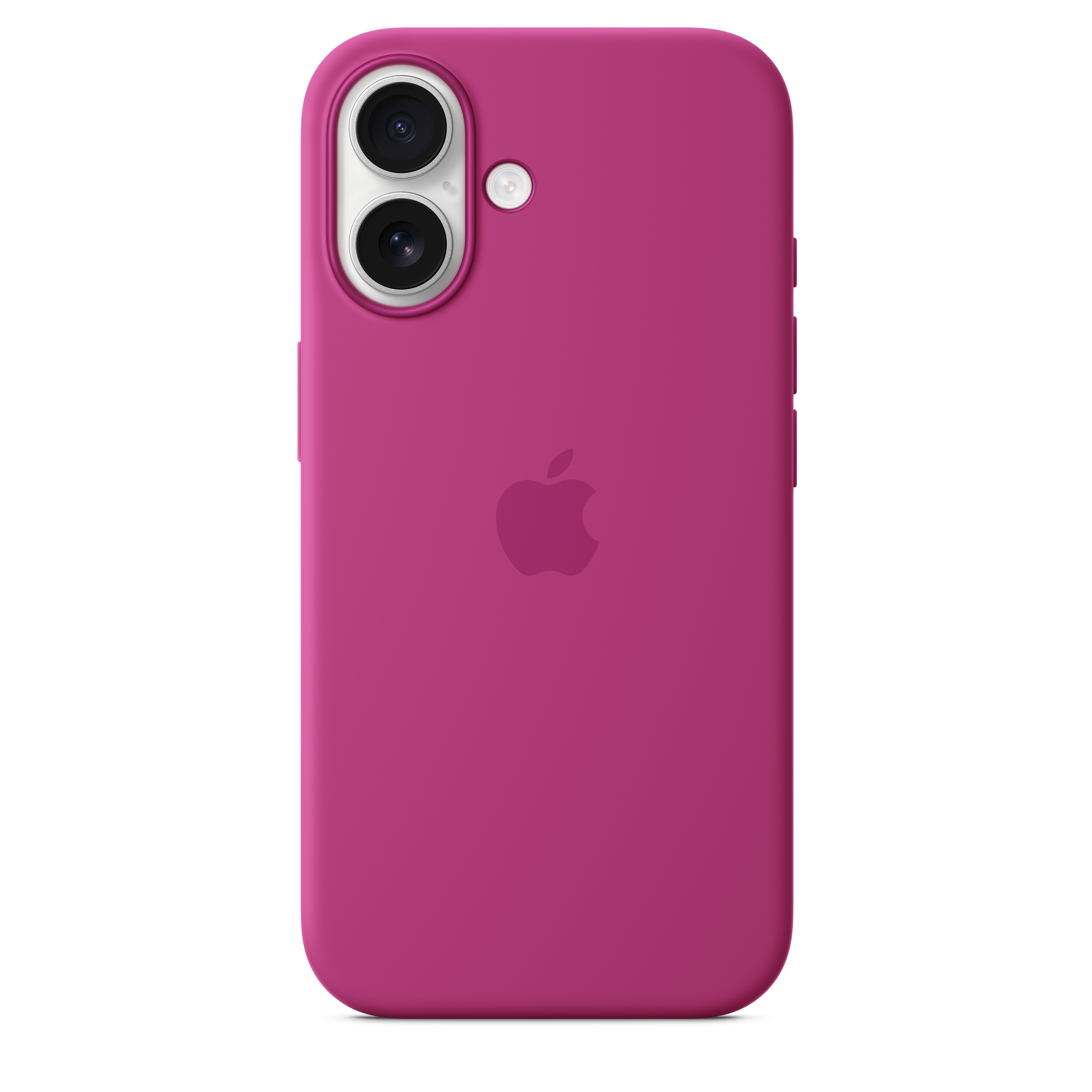 MagSafe Silicone Case for iPhone 16 - Shockproof & Anti-Scratch Protective Cover - Perfect for Work, Travel & Everyday Use (Fuchsia Pink)