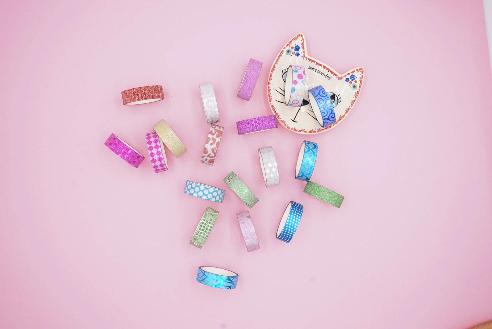 Phantomon Washi Tape Set - 30 Rolls Wide Decorative Craft Tapes for Scrapbooking, DIY Art Projects, Journaling & Home Decor | Glitter Masking Tape for Kids & Adults | Perfect for Gift Wrapping, Bullet Journals & Party Decorations