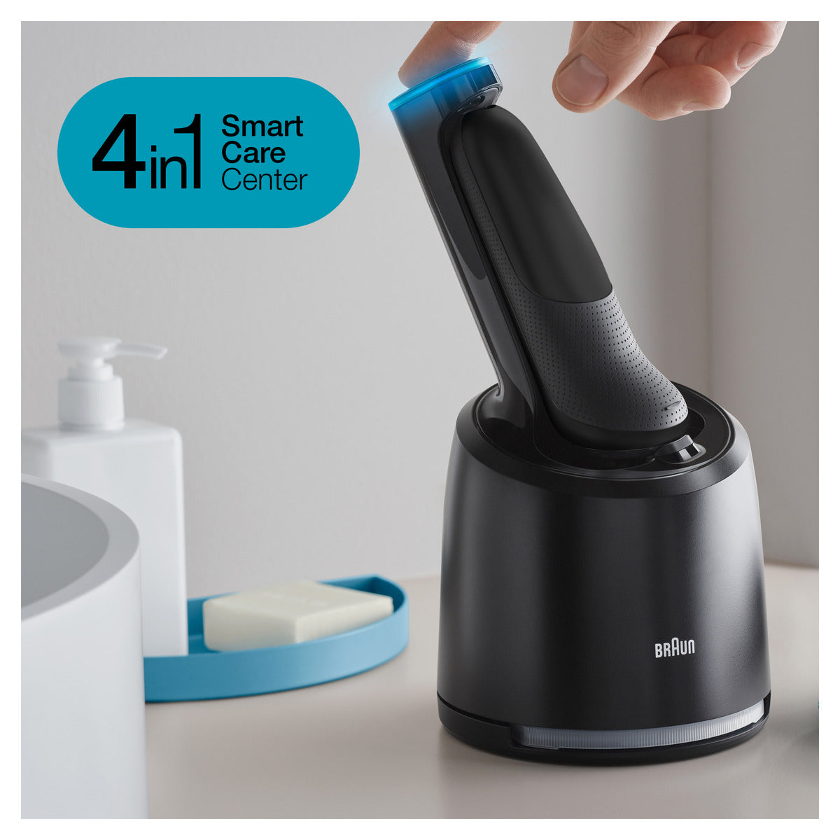 Braun Series 7 71-N7200cc Wet & Dry Electric Shaver with Precision Trimmer & Cleaning Charging Station - Perfect for Travel, Home Use & Daily Grooming