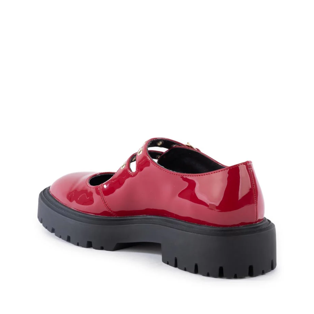 BC Footwear Women's Seek & Destroy Chunky Heel Boots in Red - Stylish & Comfortable for Casual Outings, Parties & Nightlife