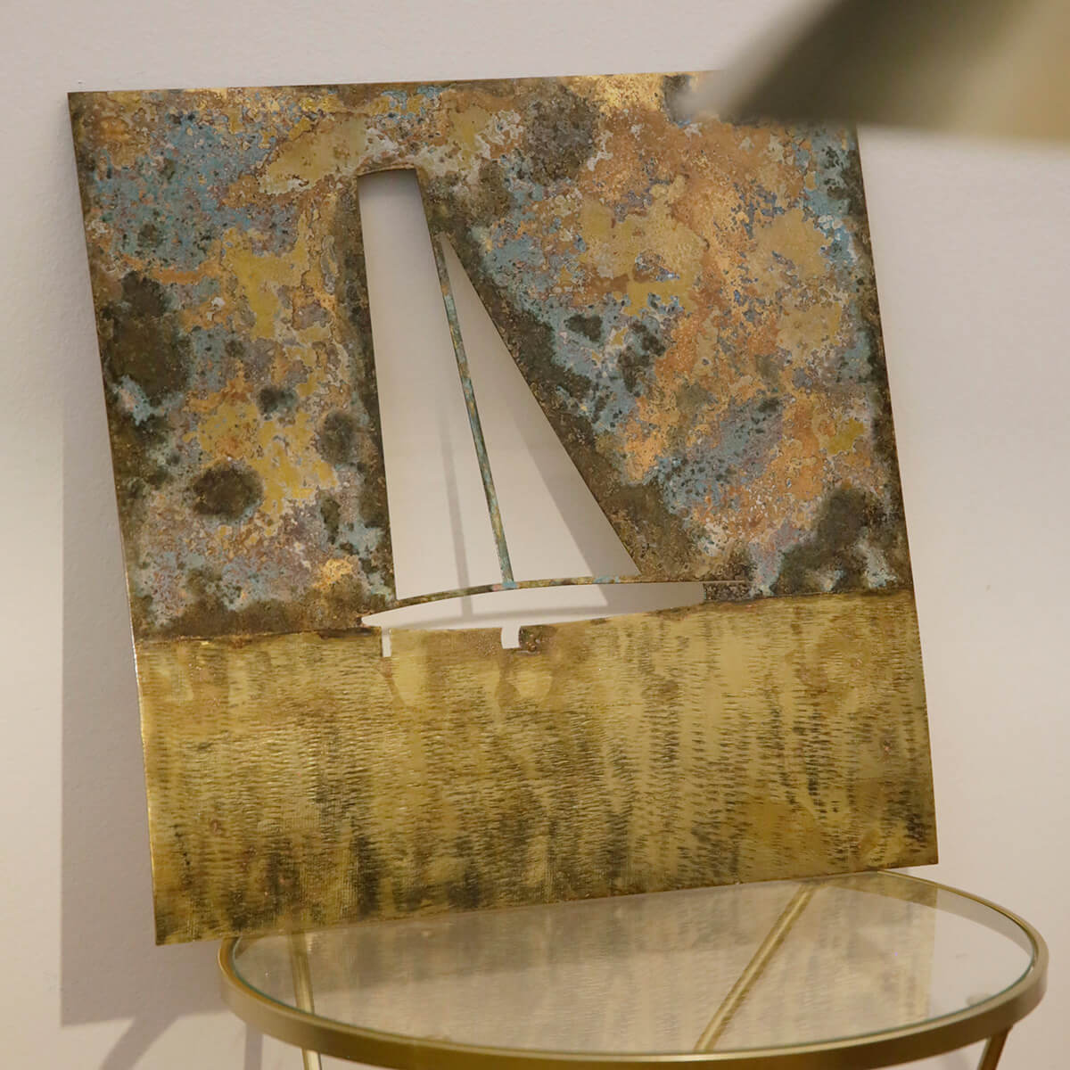 Recycled Brass Extruded Flying Boat Model - Perfect for Collectors, Home Decor, and Aviation Enthusiasts