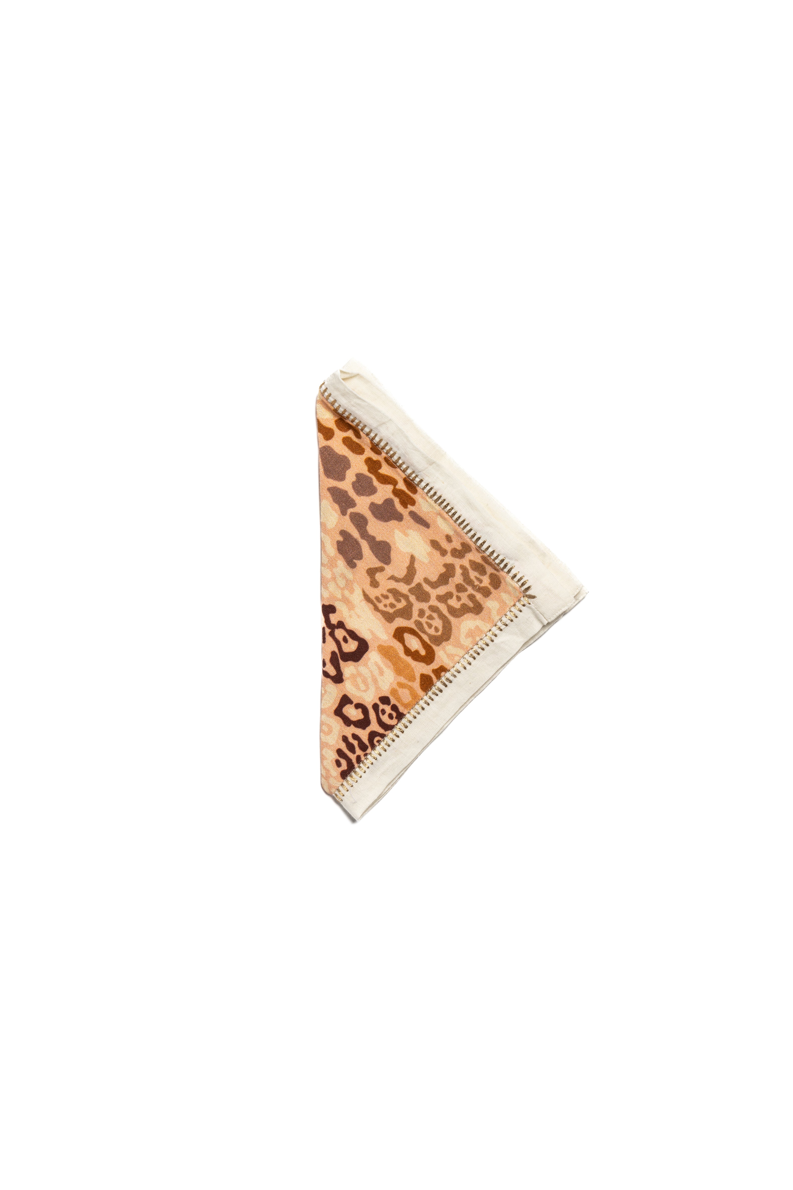 Golden Animal Print Paper Napkins for Party Decorations, Birthday, Wedding, and Holiday Table Settings - 50 Count