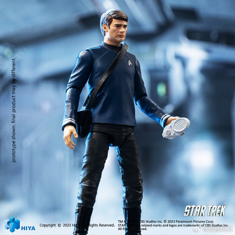 1/18 Scale HIYA 4-Inch Action Figure - Exquisite Mini Series STAR TREK 2009 Dr. McCoy Collectible - Perfect for Display, Gifts & Sci-Fi Collections