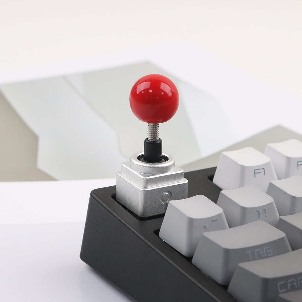 Custom DIY Retro Metal Joystick Keycaps - Classic Gaming Mechanical Keyboard Accessories for PC, Mac, Laptop (Perfect Gift for Gamers & Keyboard Enthusiasts) - Enhance Your Gaming Setup & Typing Experience