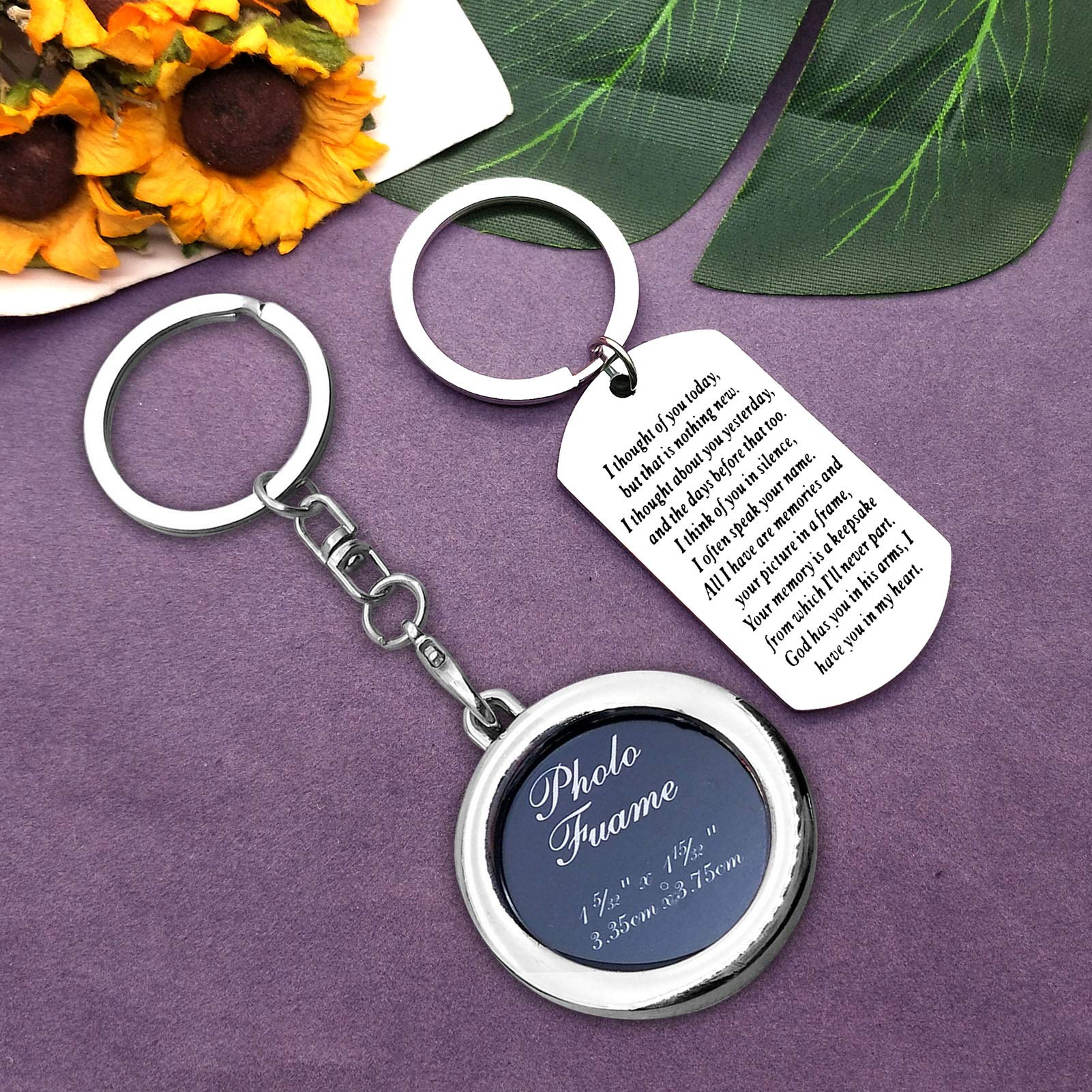 Vadaka Memorial Jewelry Keychain - Sympathy Gift for Loss, Bereavement & Remembrance - Keepsake Keyring for Loved Ones | Perfect for Funerals, Memorial Services & Comforting Grieving Friends
