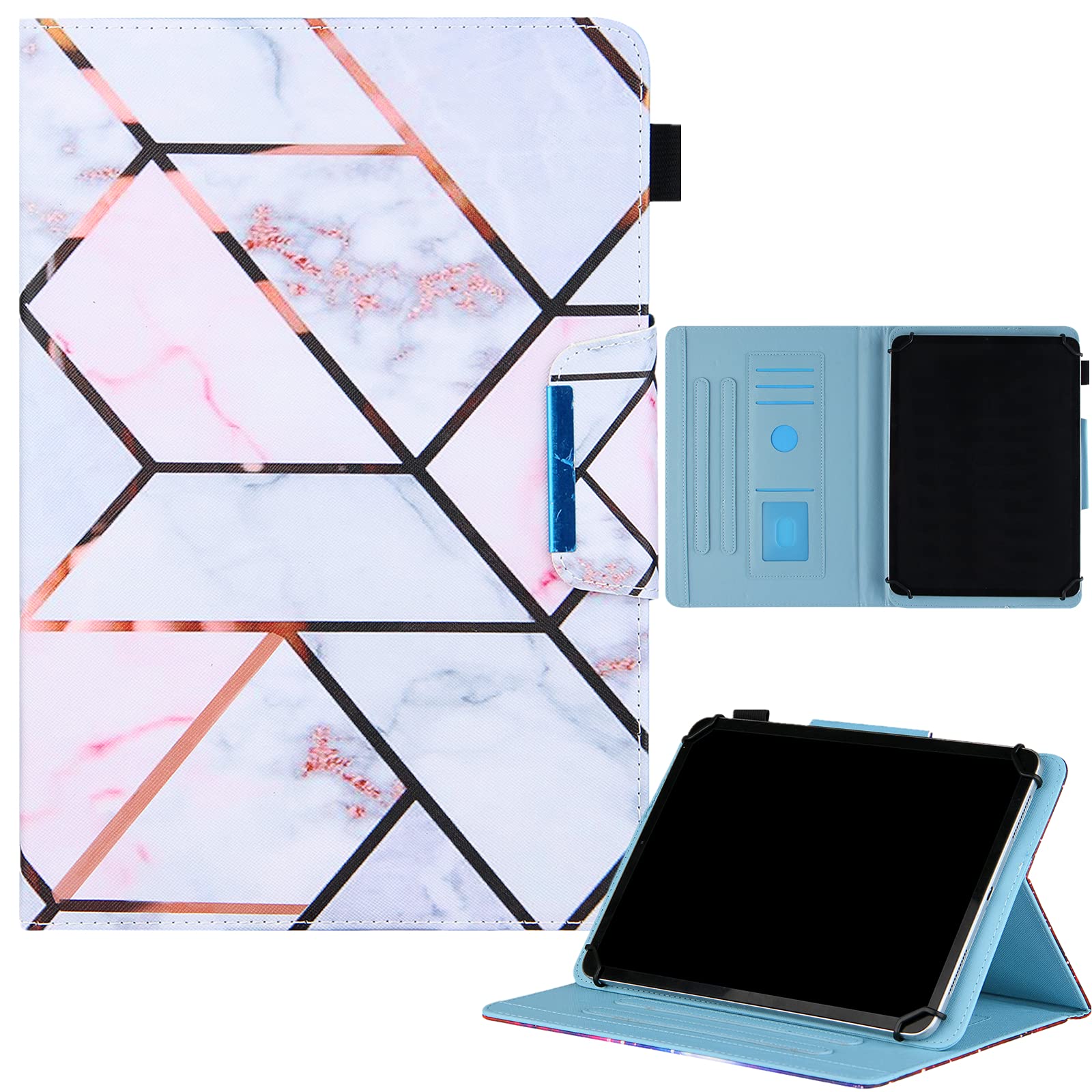 Universal Tablet Case for 9.5-10.5 Inch Devices - Compatible with iPad 9.7/10.2/10.5, Samsung Tab A 10.1/Tab E 9.6 & More - Protective Cover for iPad, Android & Windows Tablets - Perfect for Home, Office & Travel Use
