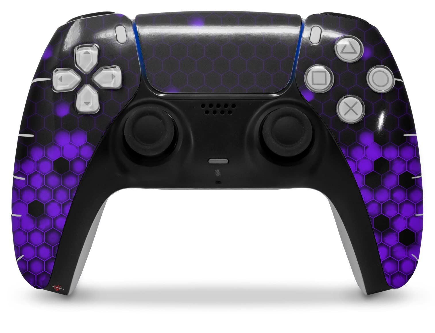 PS5 DualSense Controller Skin Wrap - HEX Purple for Gaming & Protection