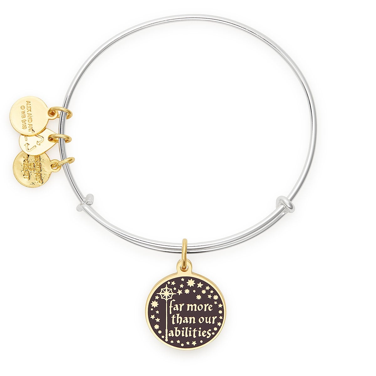 Harry Potter 'It's Our Choices' Charm Bangle - Official Wizarding World Jewelry for Fans & Collectors - Perfect for Cosplay, Gifts & Everyday Wear
