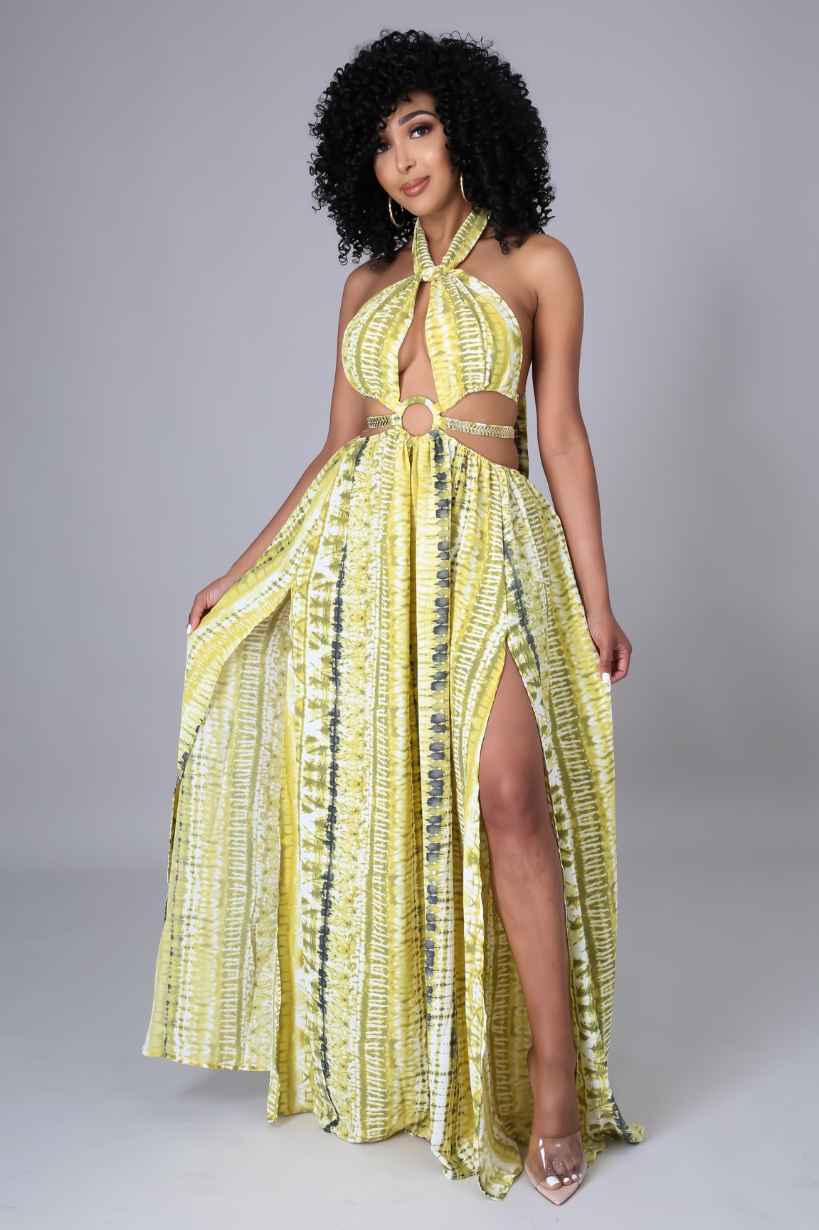 Miami Nights Yellow Summer Dress for Women - Sexy Party Dress for Club, Beach Vacation & Evening Out