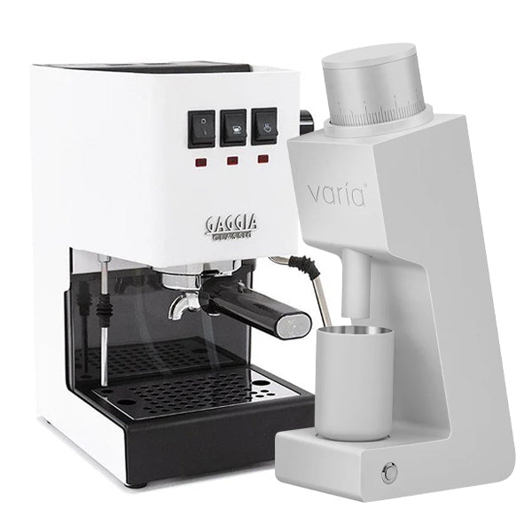 Gaggia Classic Evo Pro Espresso Machine & Varia VS3 Grinder Bundle - Perfect for Home Baristas & Coffee Enthusiasts