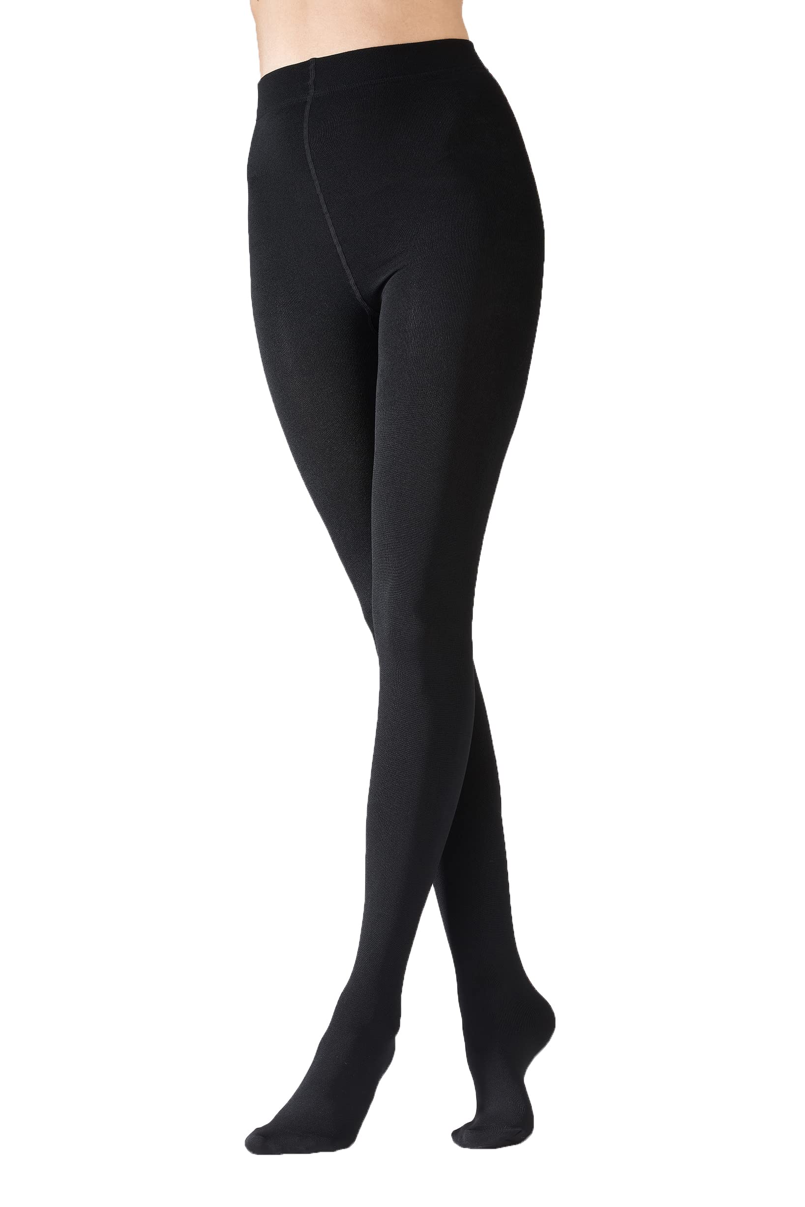 Premium Women's 120 Denier Shine Opaque Tights - Smooth & Even for Everyday Wear, Subtle Shine, Black (Medium/Large) - Perfect for Work, Parties & Formal Occasions