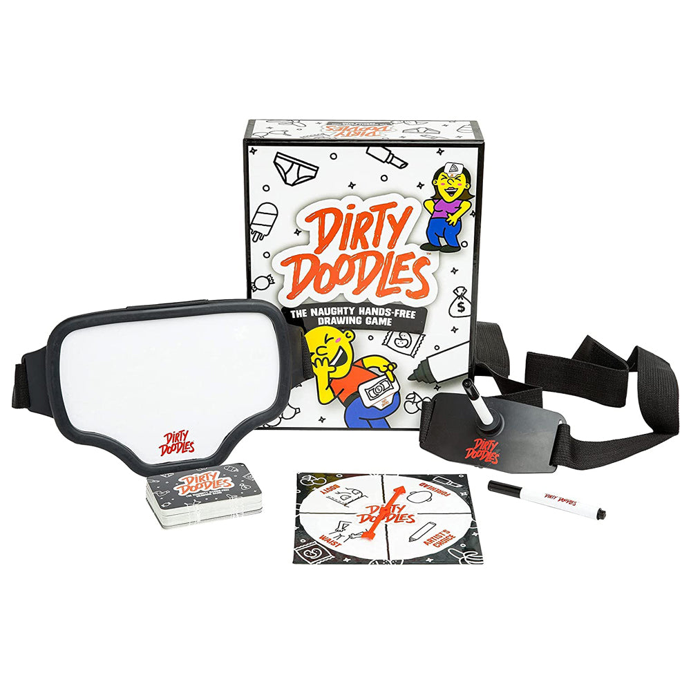 Dirty Doodles Naughty Hands Free Drawing Party Game for Adults - Fun Icebreaker for Bachelorette Parties, Girls Night & Couples Game Night