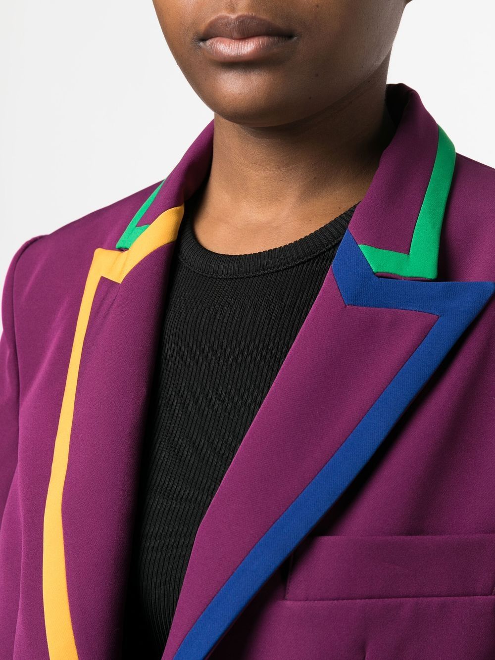 ALESSANDRO ENRIQUEZ Women's Purple Jacket - Stylish Outerwear for Fall & Winter Fashion | Perfect for Casual Outings, Office Wear & Night Out