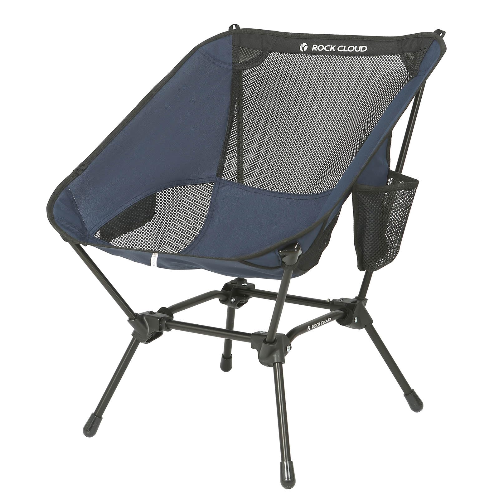 ROCK CLOUD Ultralight Portable Folding Camping Chair - Compact Outdoor Chair for Camping, Hiking, Backpacking, Beach, Lawn & Sports (Navy Blue) - Perfect for Picnics, Tailgating, Concerts & Outdoor Adventures