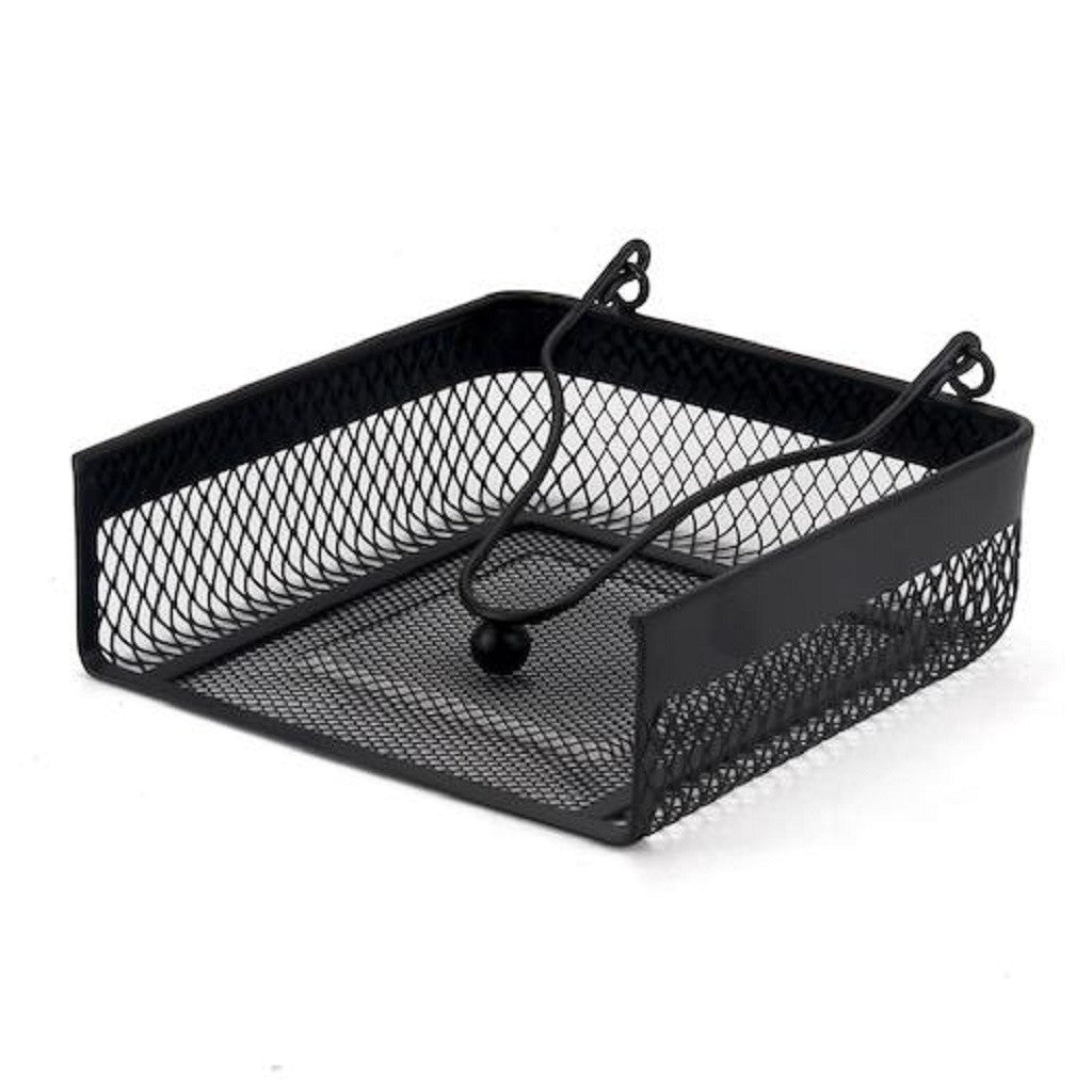 Classic Black Mesh Napkin Holder - Stainless Steel Tableware Organizer for Dining, Kitchen, and Party Decor