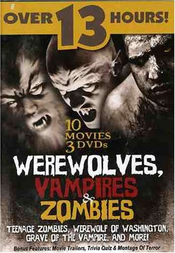 Werewolves, Vampires and Zombies - Horror Movie DVD Collection | Scary Monster Films for Halloween Parties & Movie Nights