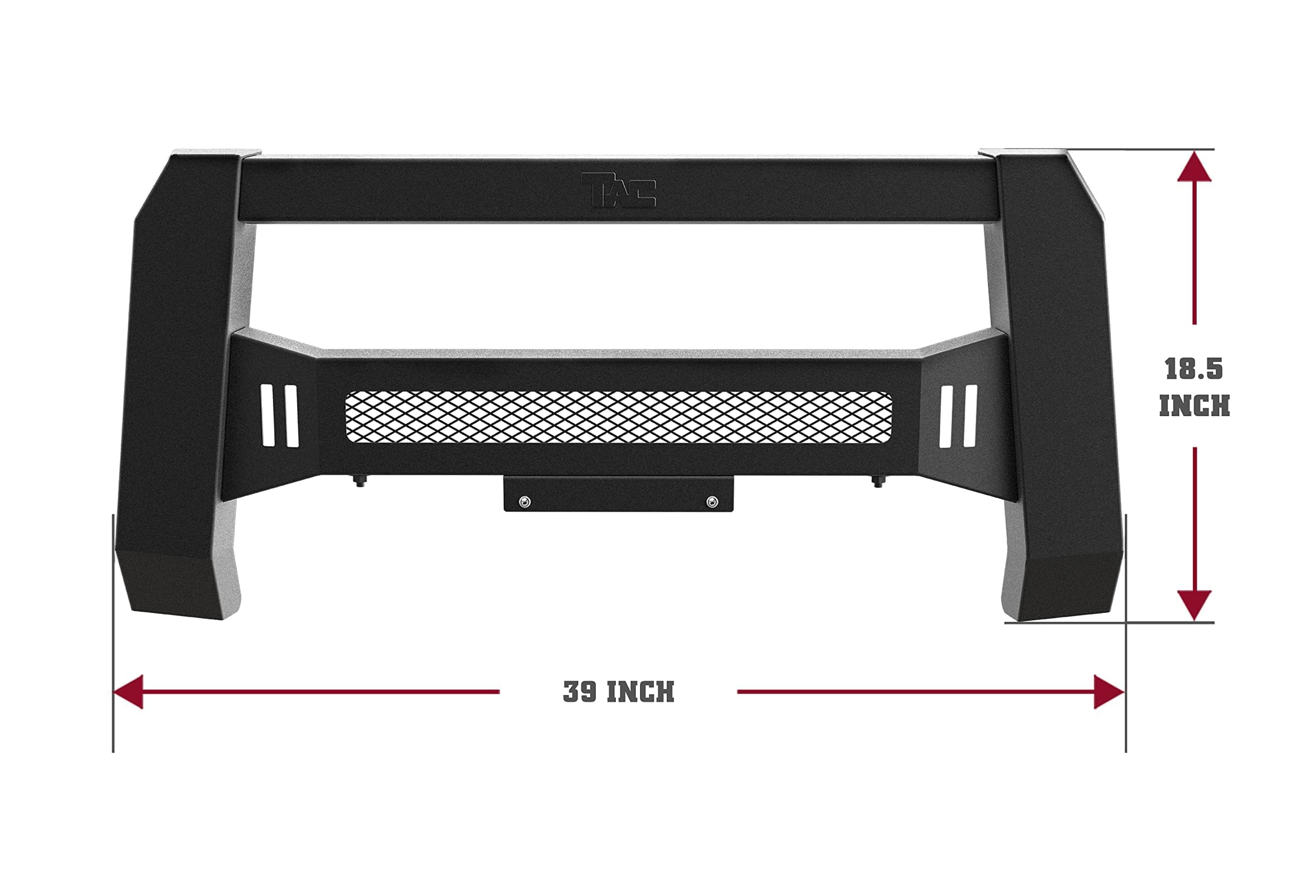 TAC Predator Modular Bull Bar for 2022-2025 Nissan Frontier - Black Textured Front Bumper Grille Guard with Mesh Design | Compatible with 20