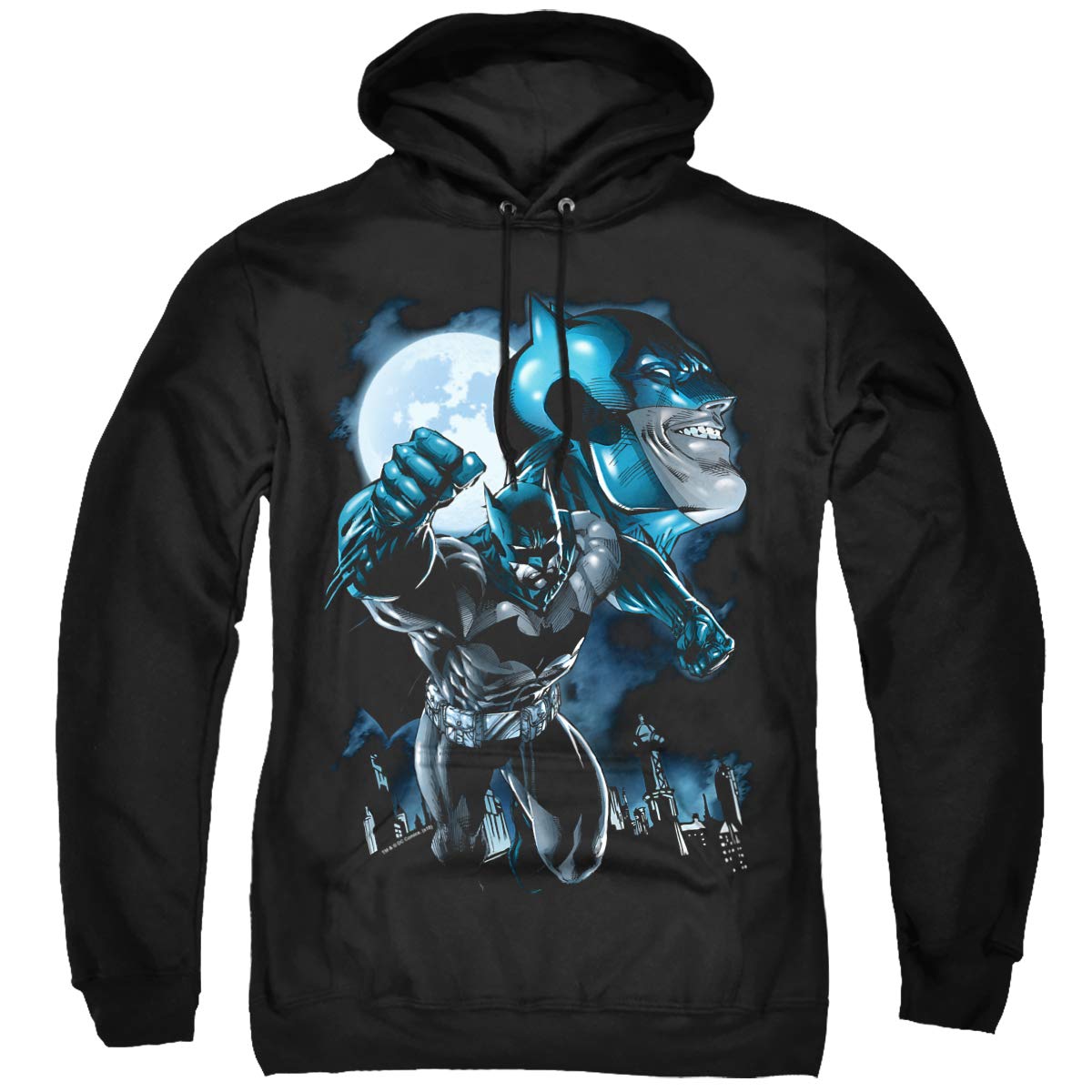Trevco Batman Moonlight Bat Unisex Hoodie for Adults - Soft Pullover Sweatshirt for Casual Wear, Cosplay & Superhero Fans