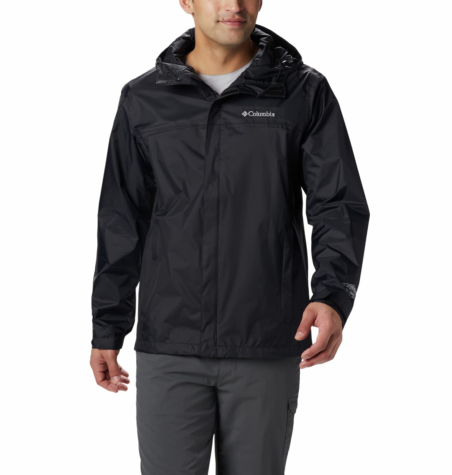 Columbia Men's Watertight II Jacket - Waterproof Rain Jacket for Outdoor Hiking, Camping & Travel - Lightweight Windbreaker with Adjustable Hood