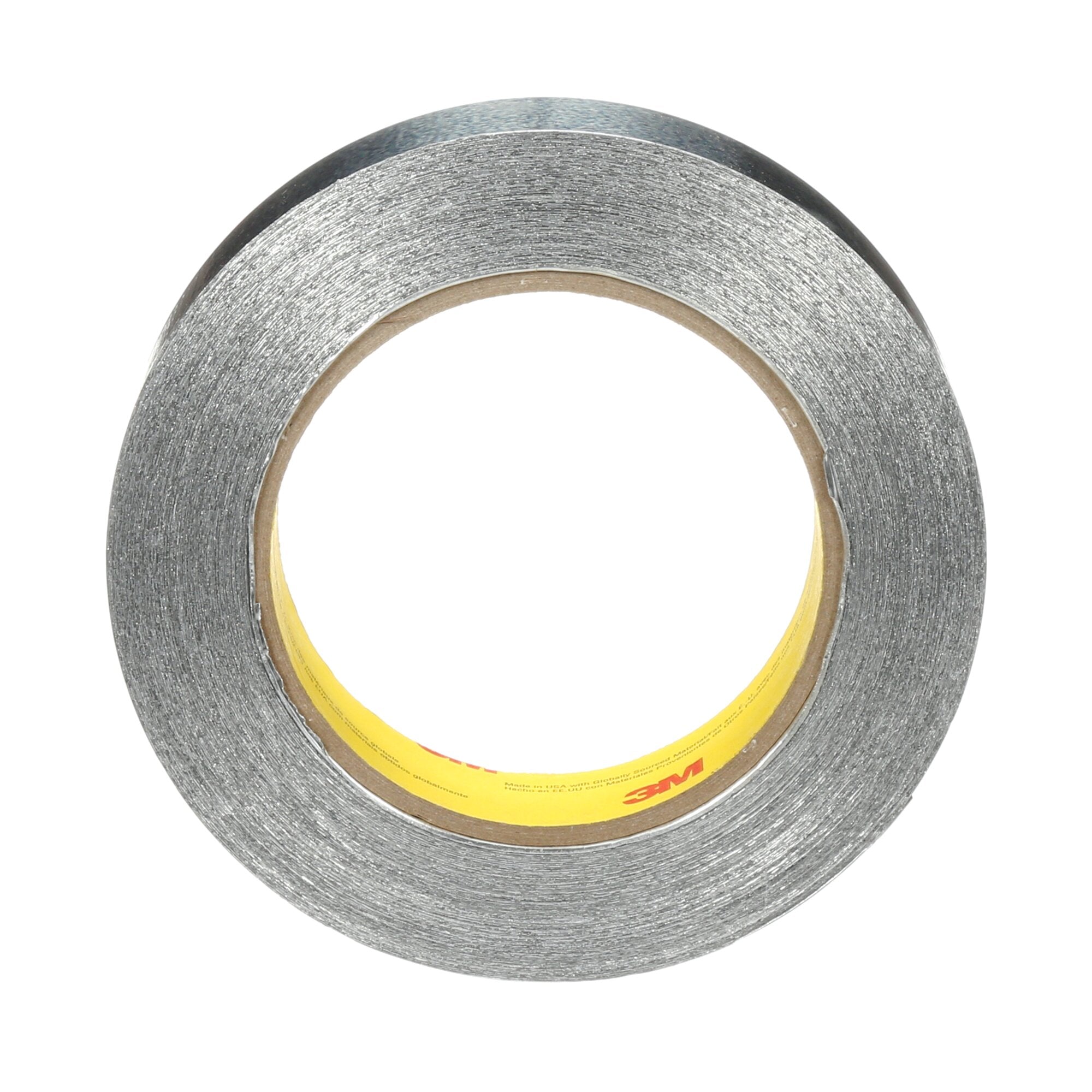 3M Aluminum Foil Tape 425 - 1 Inch x 60 Yards, Silver HVAC Tape, 4.6 Mil Thick, High Temperature Resistant (36 Rolls/Case) - Perfect for Ductwork, HVAC Repairs, Insulation & Metal Patching