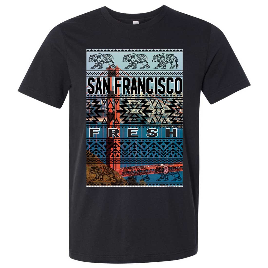 San Francisco Fresh Assorted Colors Men's Fitted T-Shirt | Comfortable Casual Wear for Everyday Outfits & Street Style