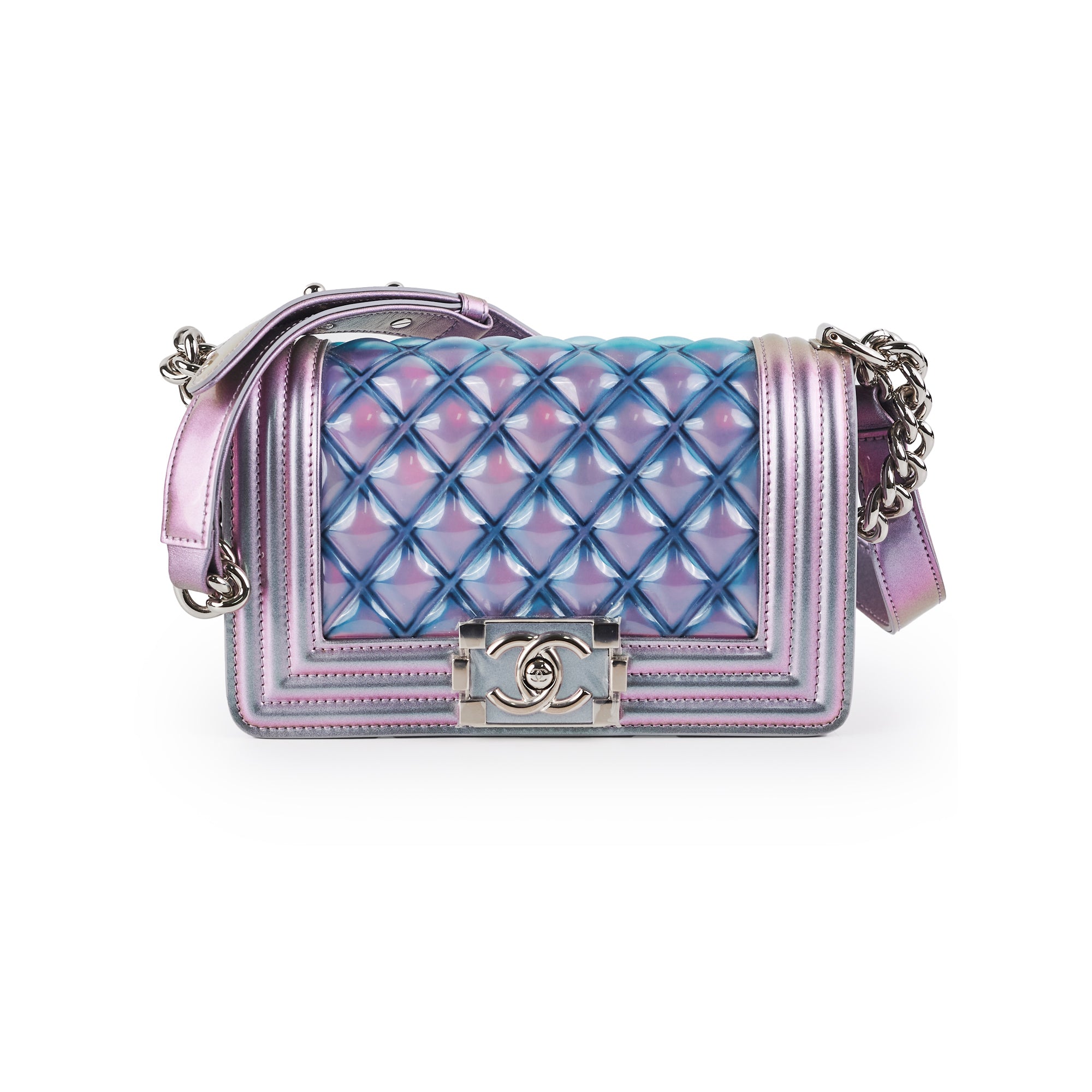 Chanel Small Boy Bag in PVC Mermaid Design - Stylish Crossbody Purse for Women, Perfect for Parties, Dates & Everyday Use