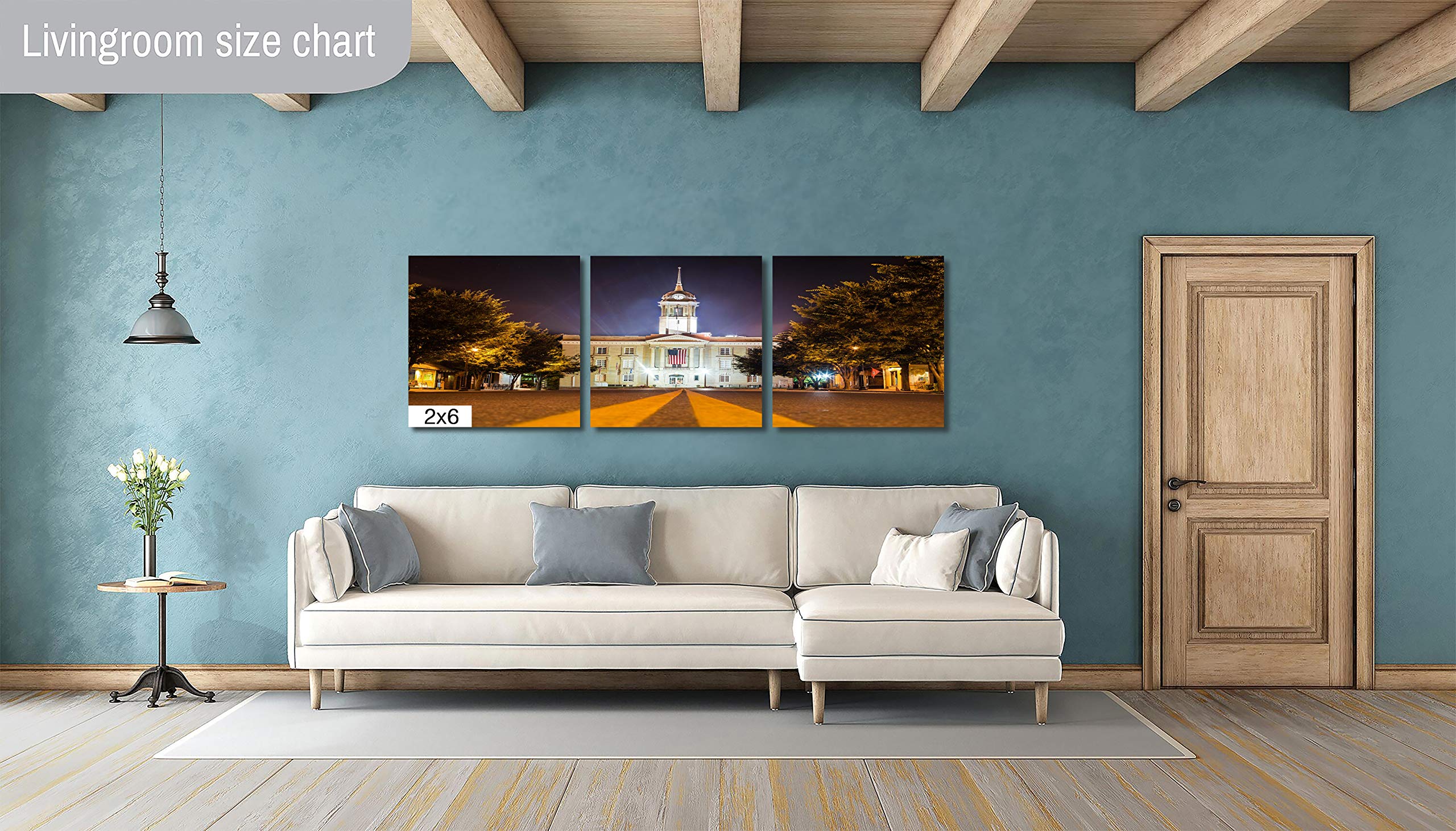 Columbia Tennessee Nashville City Photography Metal Print - Stunning Wall Art & Home Decor Poster for Bedroom, Living Room - Perfect Landmark Gift for Travel Lovers & Urban Decor