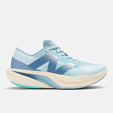 Women's New Balance FuelCell Rebel v4 Running Shoes - Quarry Blue/Chrome Blue/Heron Blue | Lightweight Cushioned Sneakers for Women | Perfect for Road Running, Training & Gym Workouts