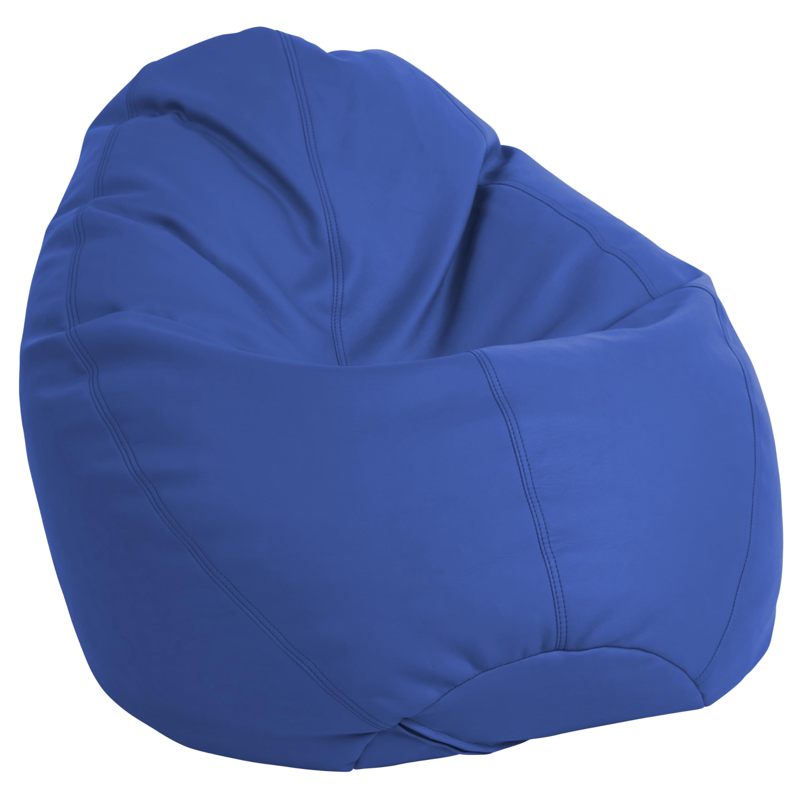 FDP Dew Drop Bean Bag Chair - High-Back Support Bean Bag for Adults & Kids - Comfortable Flexible Seating for Bedroom, Dorm, Classroom & Gaming Room - Perfect for Relaxing, Reading & Video Games (Blue)
