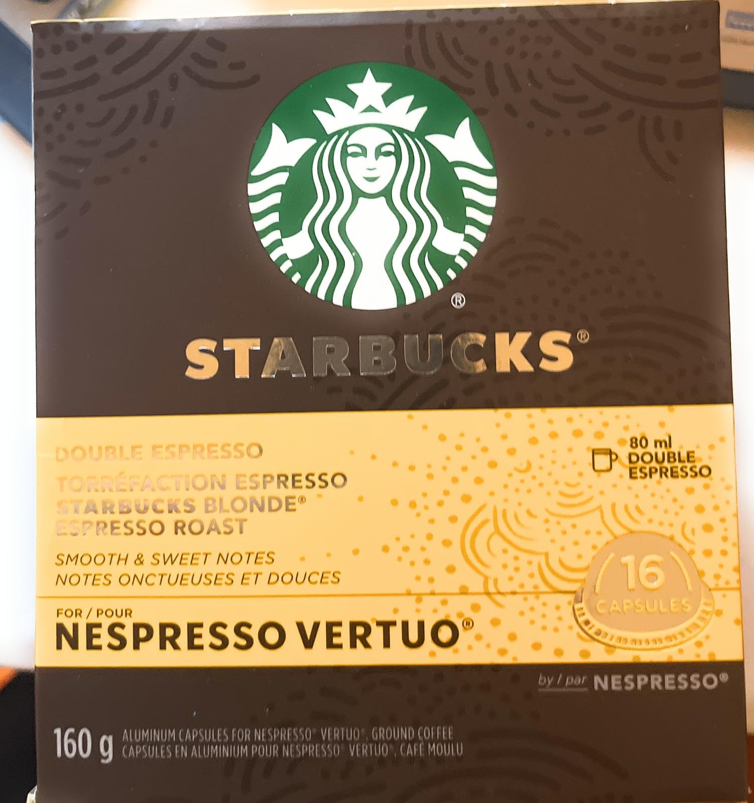 Nespresso Starbucks Vertuo Line Variety Pack - 68 Coffee Pods | Rich & Smooth Flavors for Home & Office Brewing