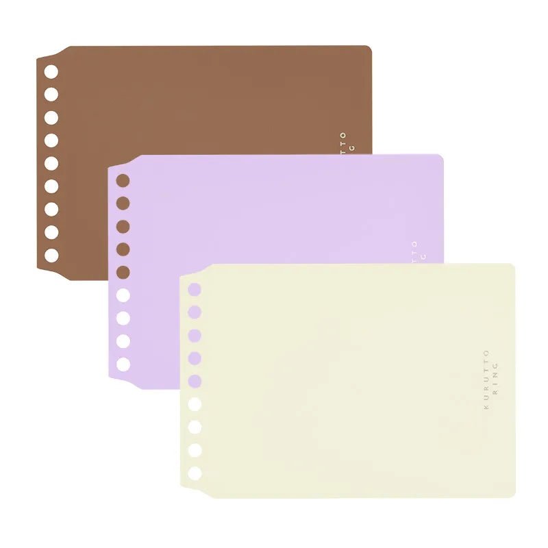 Kurutto Ring Mini Binder Cover - Maruman Refillable Notebook for School, Office & Journaling - Compact & Durable A5 Organizer for Students & Professionals