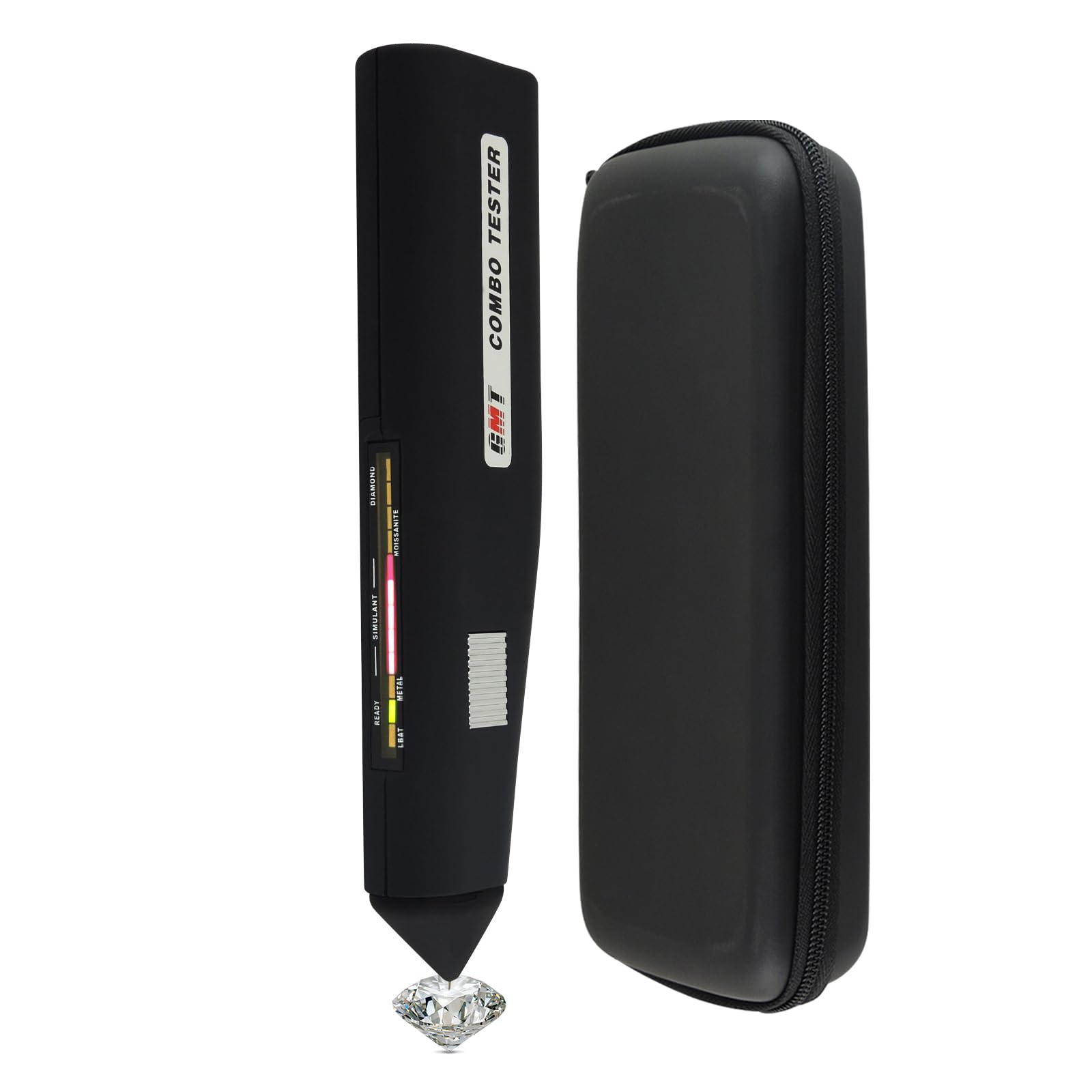 Professional Diamond & Moissanite Tester Combo - High Accuracy Jewelry Detector with Audible/Visual Alarms - Gemstone Testing Tool for Jewelers, Pawn Shops & Gemologists - Perfect for Authentication at Home, Stores or Auctions