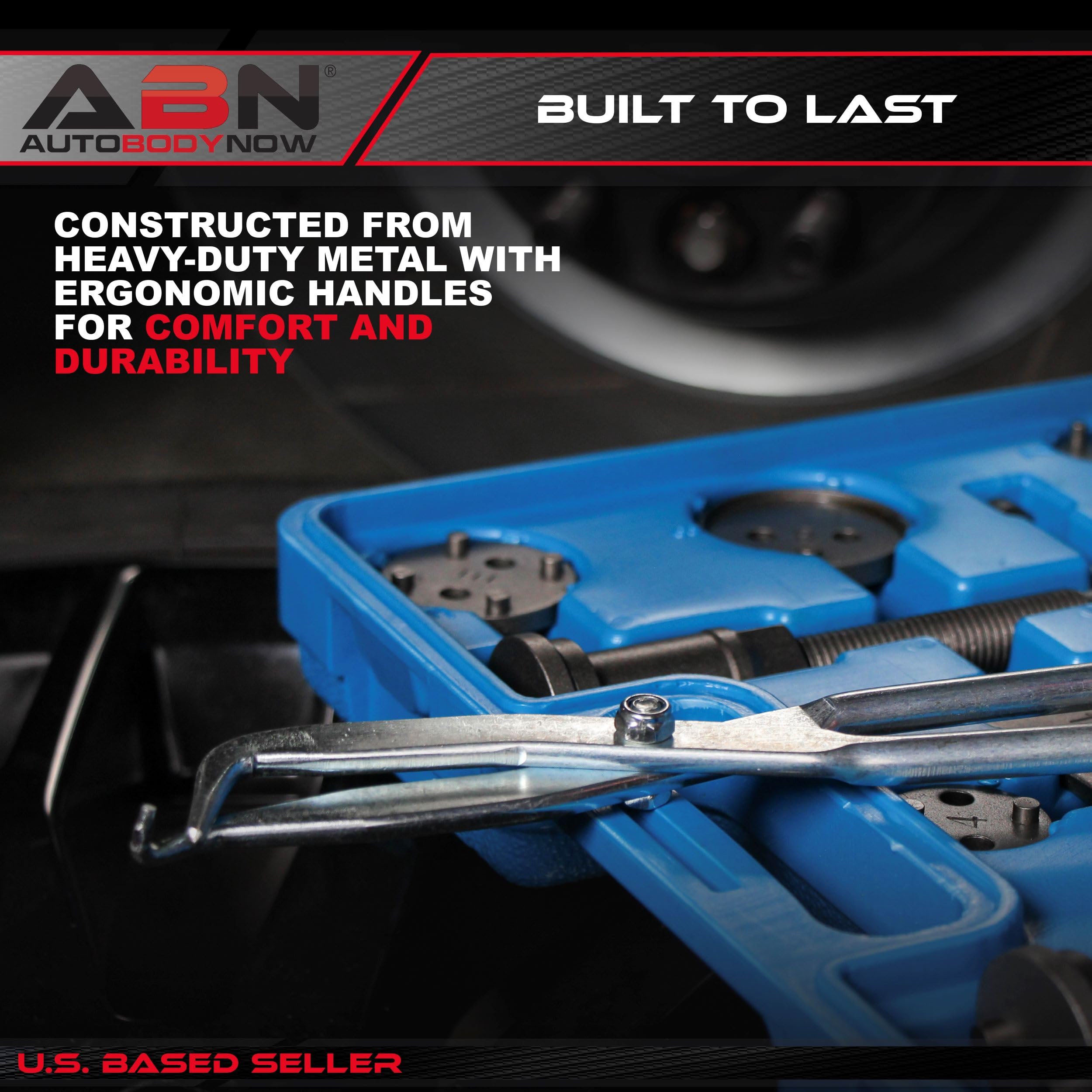 ABN 18-Piece Disc Brake Caliper Tool Kit & 8-Piece Drum Brake Tool Set - Professional Brake Removal and Installation Tools for Cars, Trucks, and SUVs - Perfect for DIY Auto Repair and Maintenance