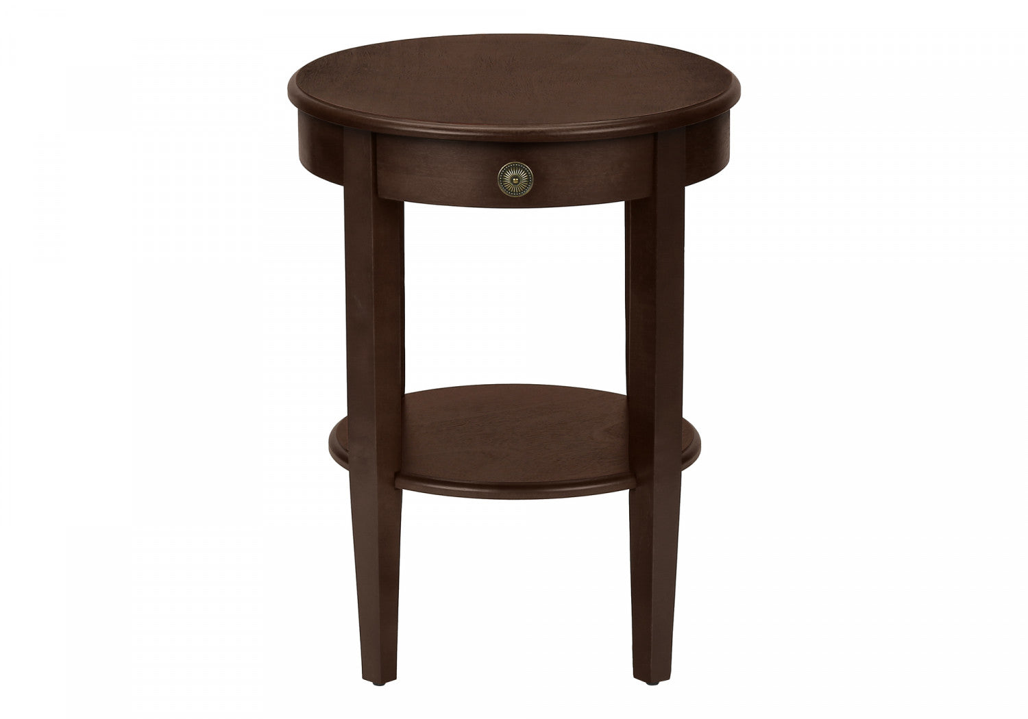 Modern Bryn Side Table in Espresso Finish - Perfect for Living Room, Bedroom, or Office Decor