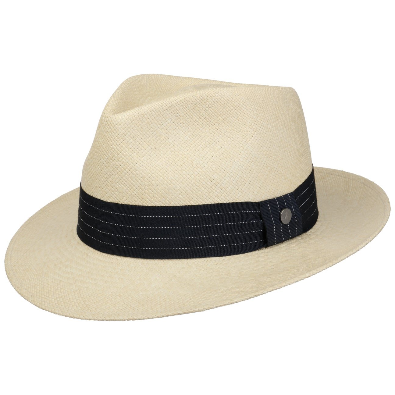 Lierys Striped Ribbon Panama Hat for Women - Breathable Summer Straw Hat with Adjustable Ribbon - Perfect for Beach, Garden, and Outdoor Activities