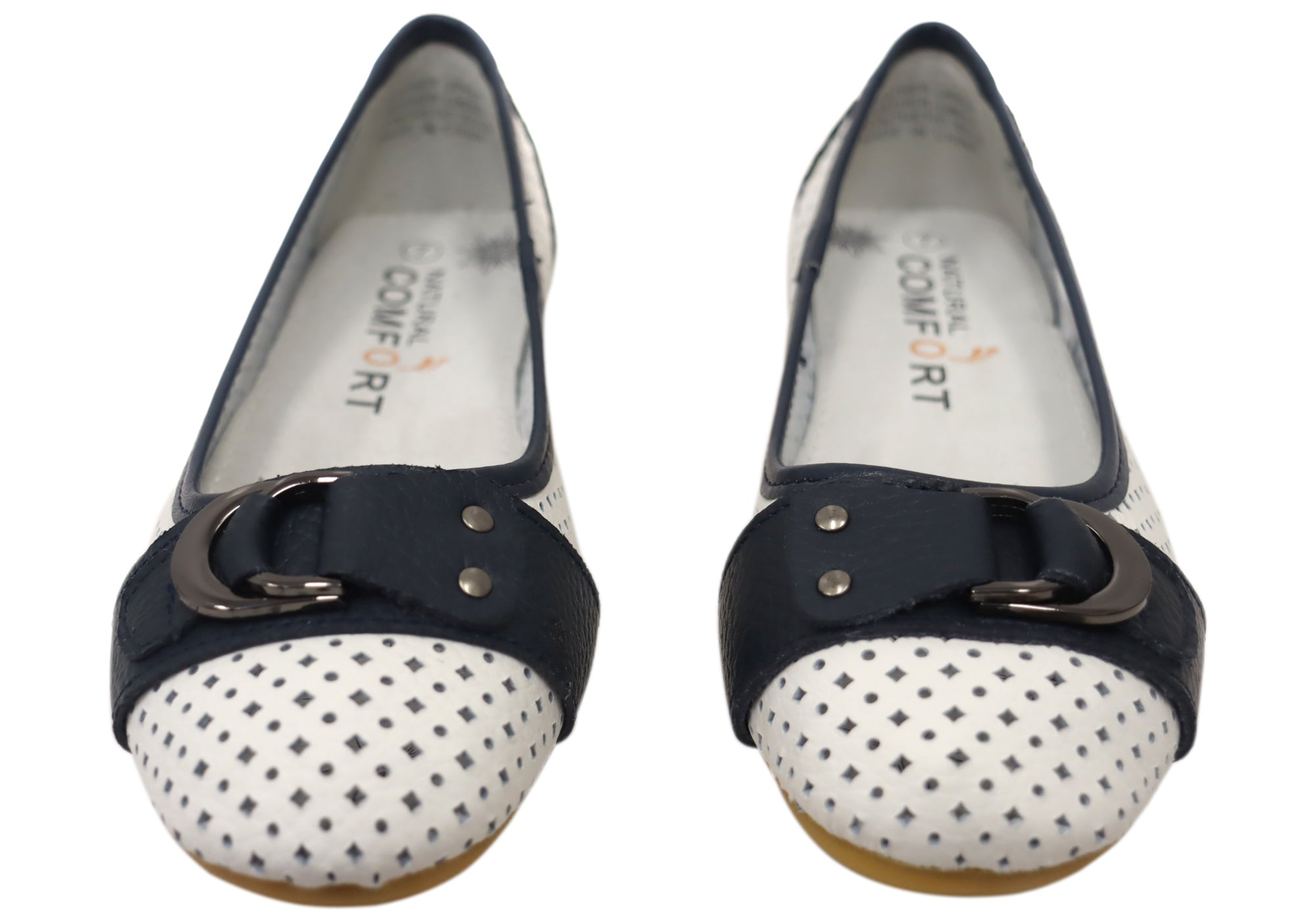 Natural Comfort Women's Genuine Leather Comfortable Walking Shoes - Perfect for Casual Wear, Office & Travel