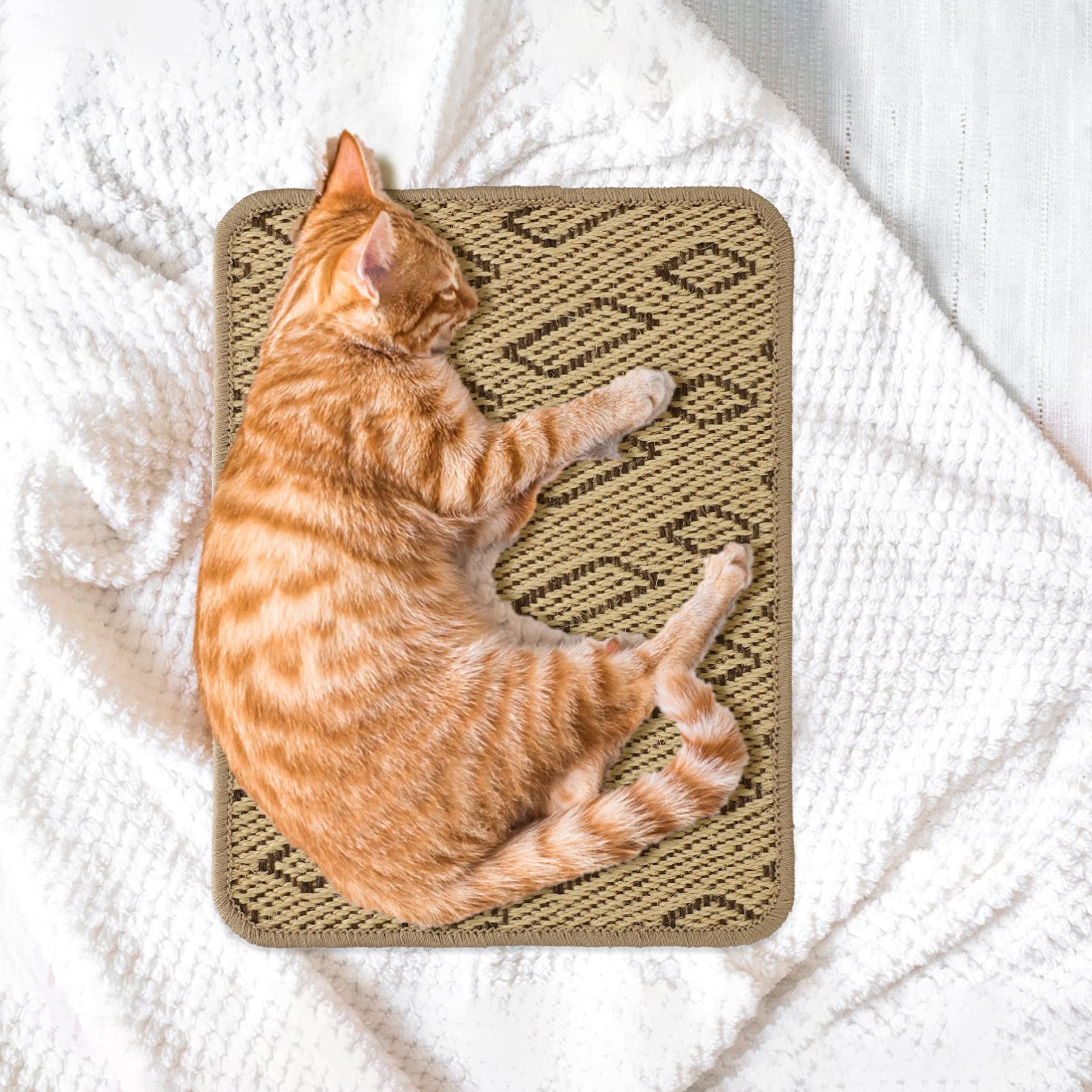 Balacoo Sisal Cat Scratching Mat - Durable Floor & Couch Protector for Cats, Sofa Scratch Pad Replacement, Cat Rug & Claw Cover - Perfect for Living Room, Bedroom, and Furniture Protection