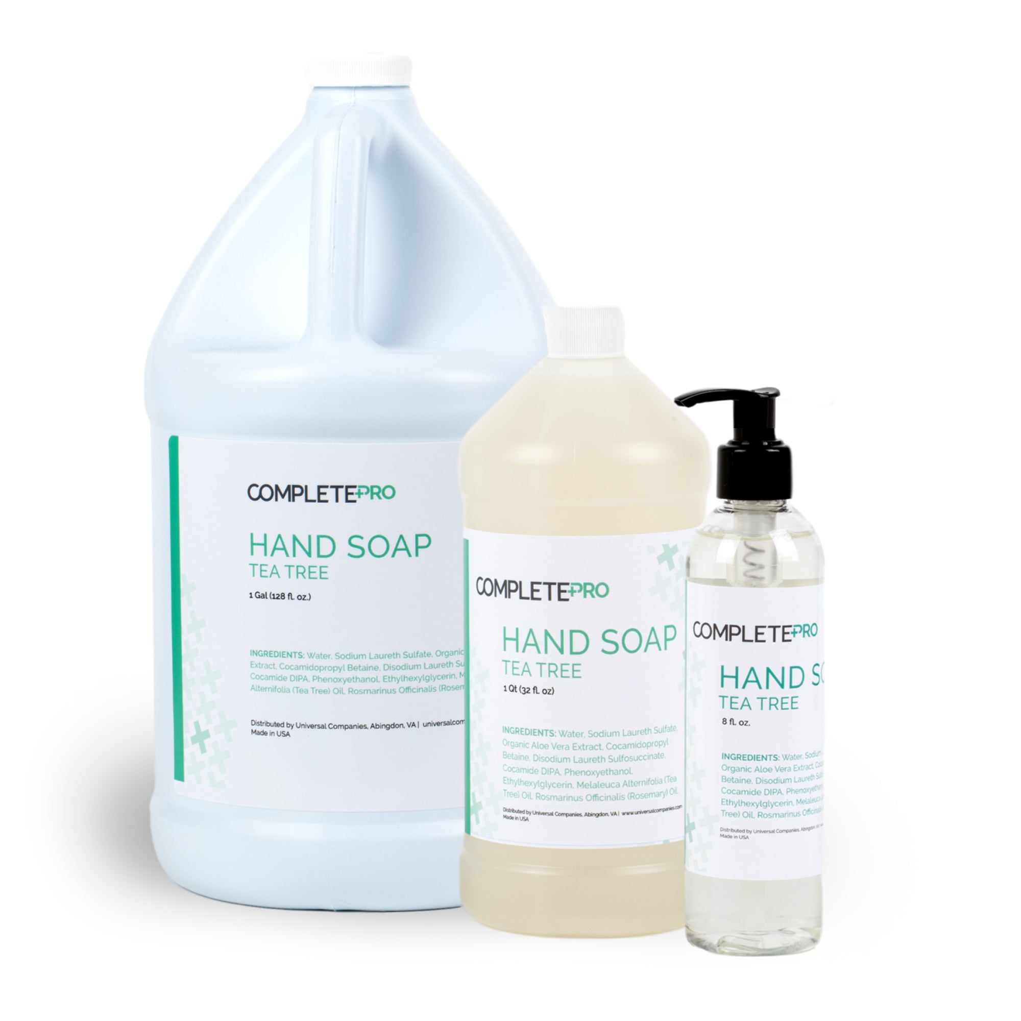 Complete Pro Liquid Hand Soap with Tea Tree Oil - Antibacterial & Moisturizing for Daily Hand Washing - Perfect for Home, Office, and Public Restrooms