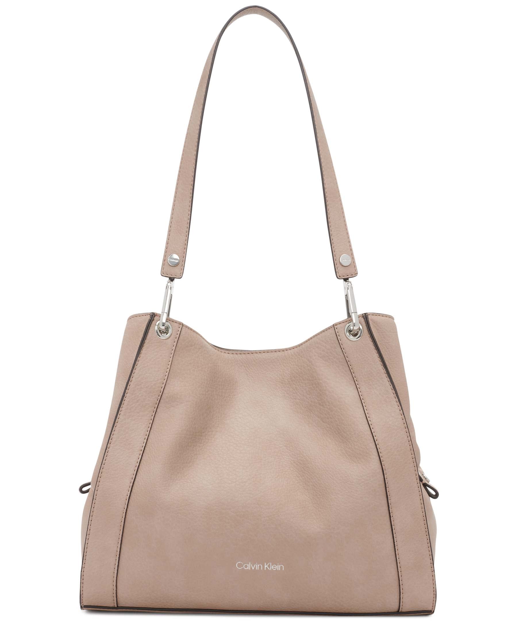 Calvin Klein Reyna Novelty Triple Compartment Shoulder Bag for Women - Stylish Crossbody Purse with Multiple Pockets for Work, Travel & Everyday Use
