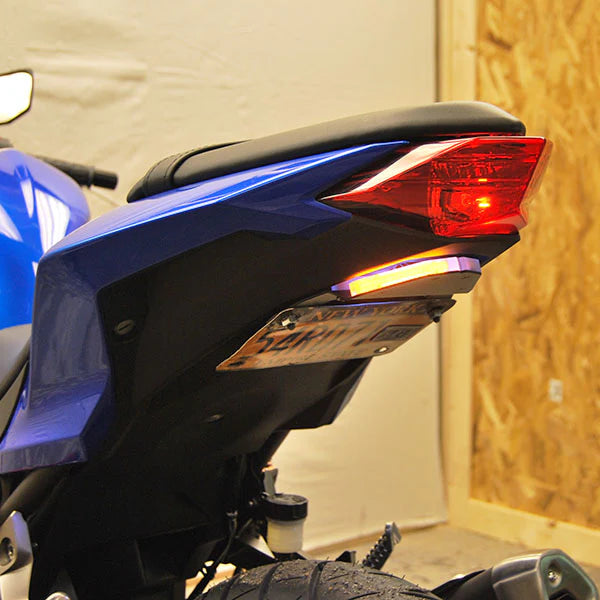 Kawasaki Ninja 300 Fender Eliminator Kit - Motorcycle Tail Tidy License Plate Relocator for Clean Look - Perfect for Street Racing and Custom Bike Builds