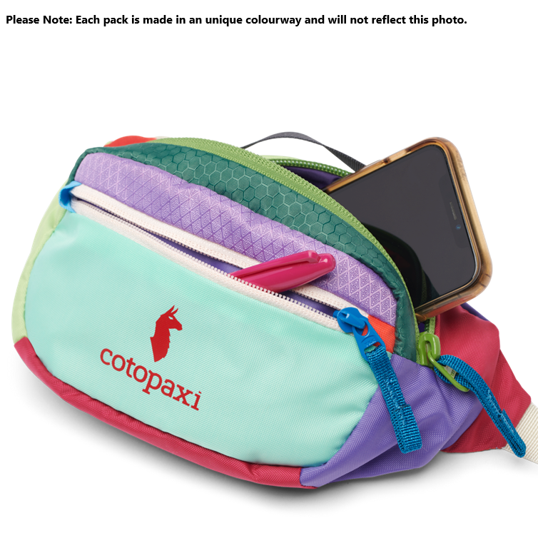 Cotopaxi Kapai 1.5L Fanny Pack Del Dia - Water-Resistant Waist Bag for Hiking, Travel & Everyday Use
