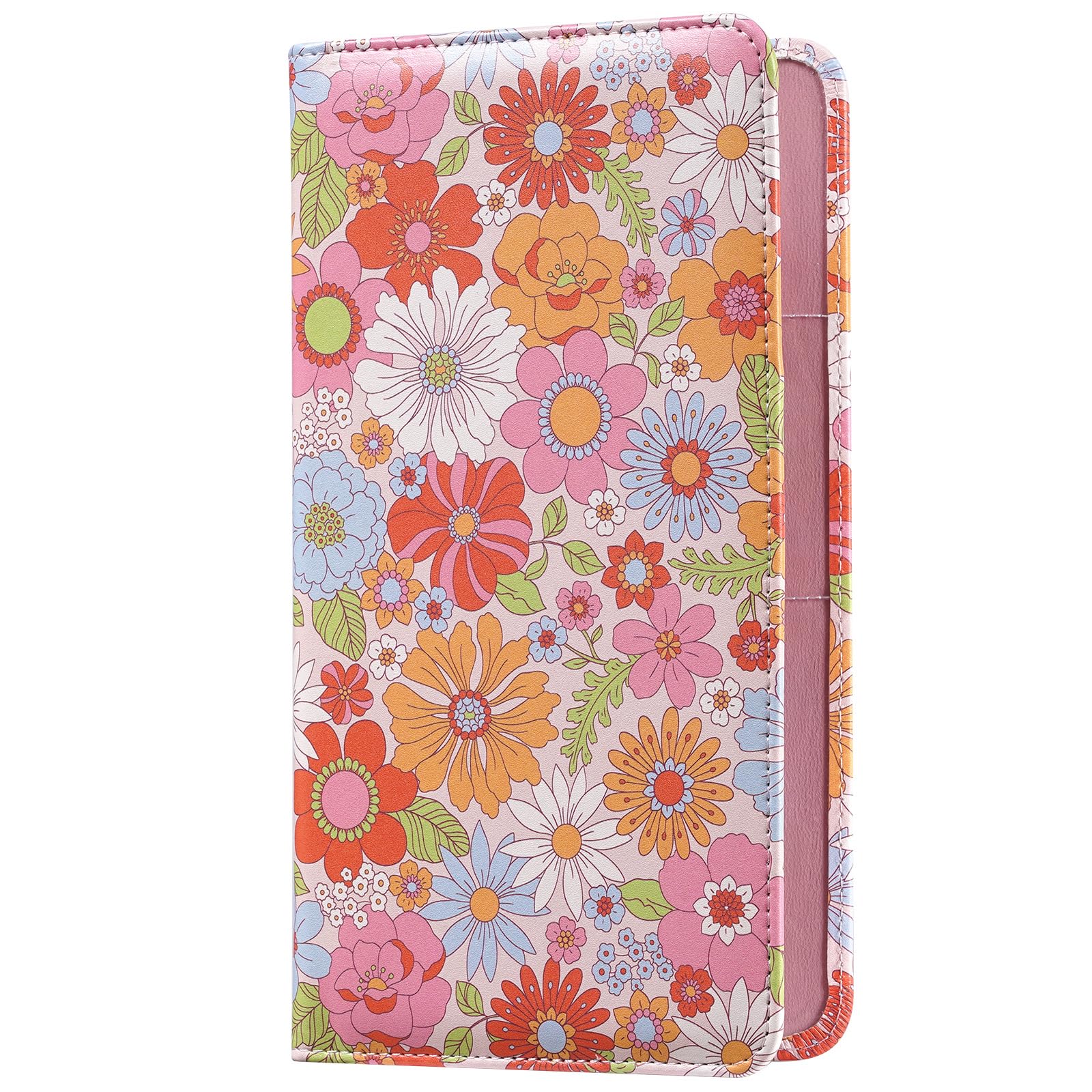 Floral Magnetic Car Registration and Insurance Card Holder - Secure Document Organizer for Vehicle Glove Box, Wallet, or Purse - Perfect for DMV, Travel & Road Trips