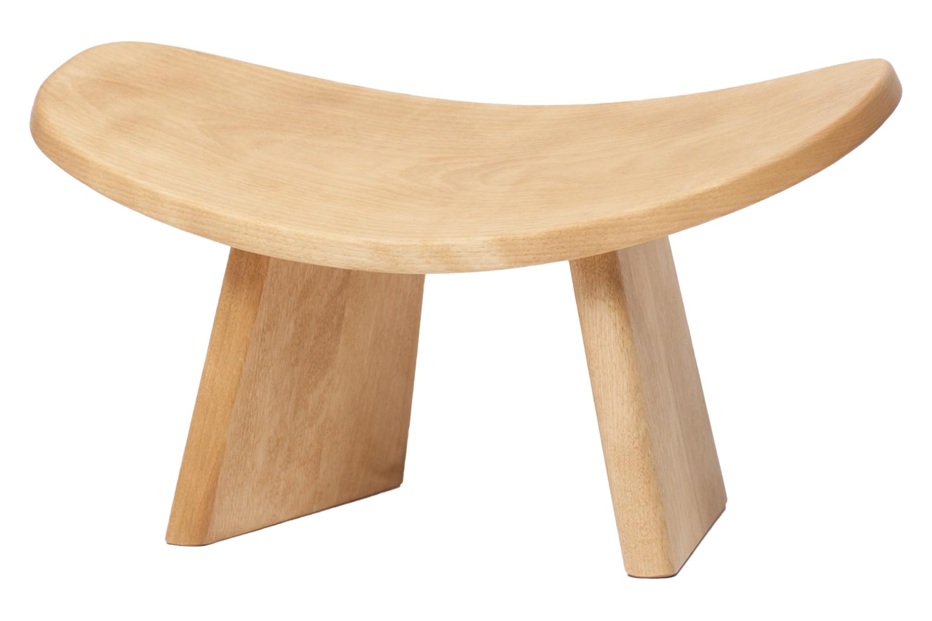 IKUKO Solid Wood Meditation Bench - Handmade Eco-Friendly Kneeling Seat for Yoga & Zen Practice - Ergonomic Seiza Stool for Home, Studio & Temple Use