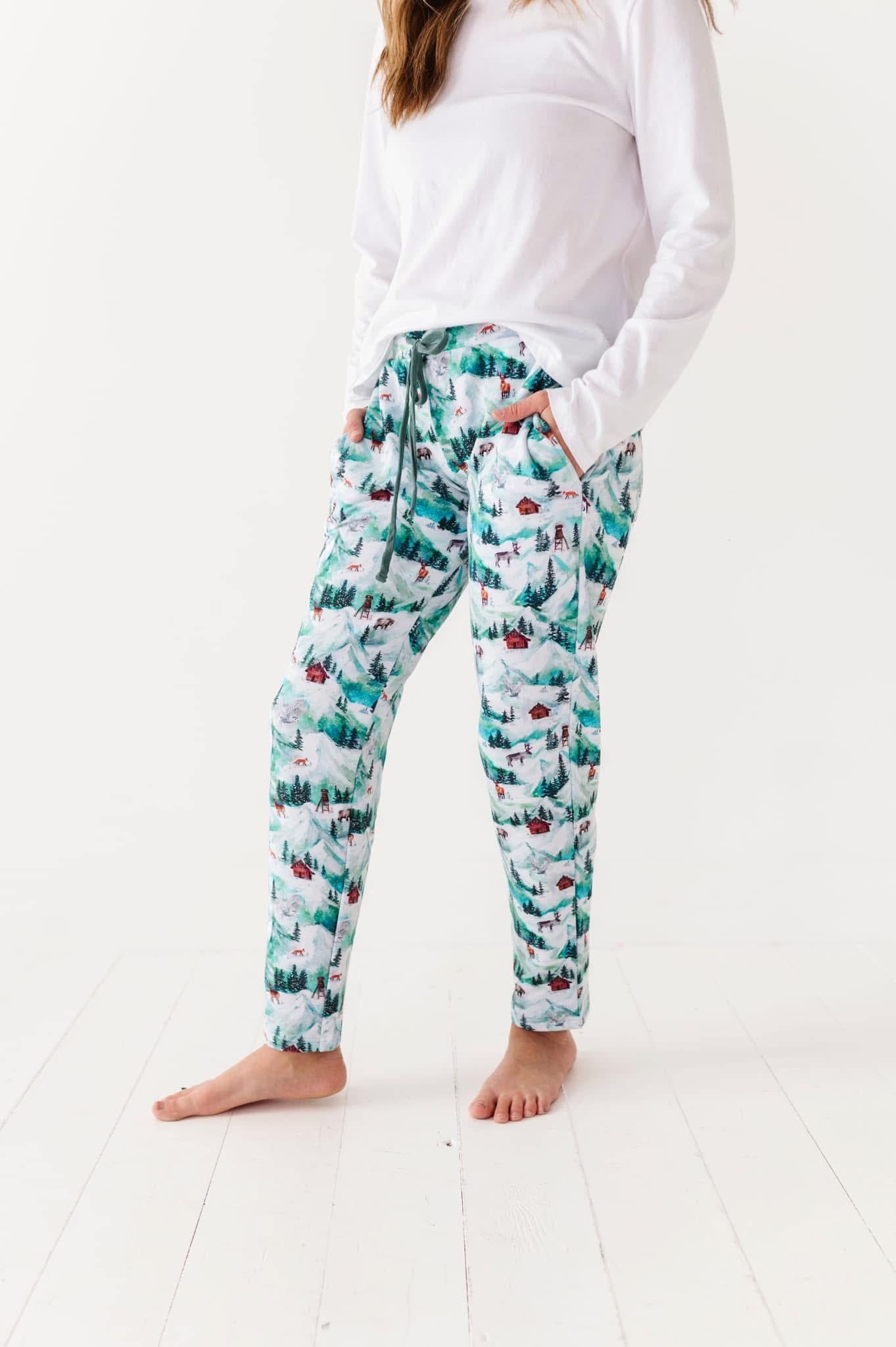 Alpine Peaks Men's Straight Leg Pajama Pants - Soft Cotton Sleepwear for Lounge & Relaxation at Home