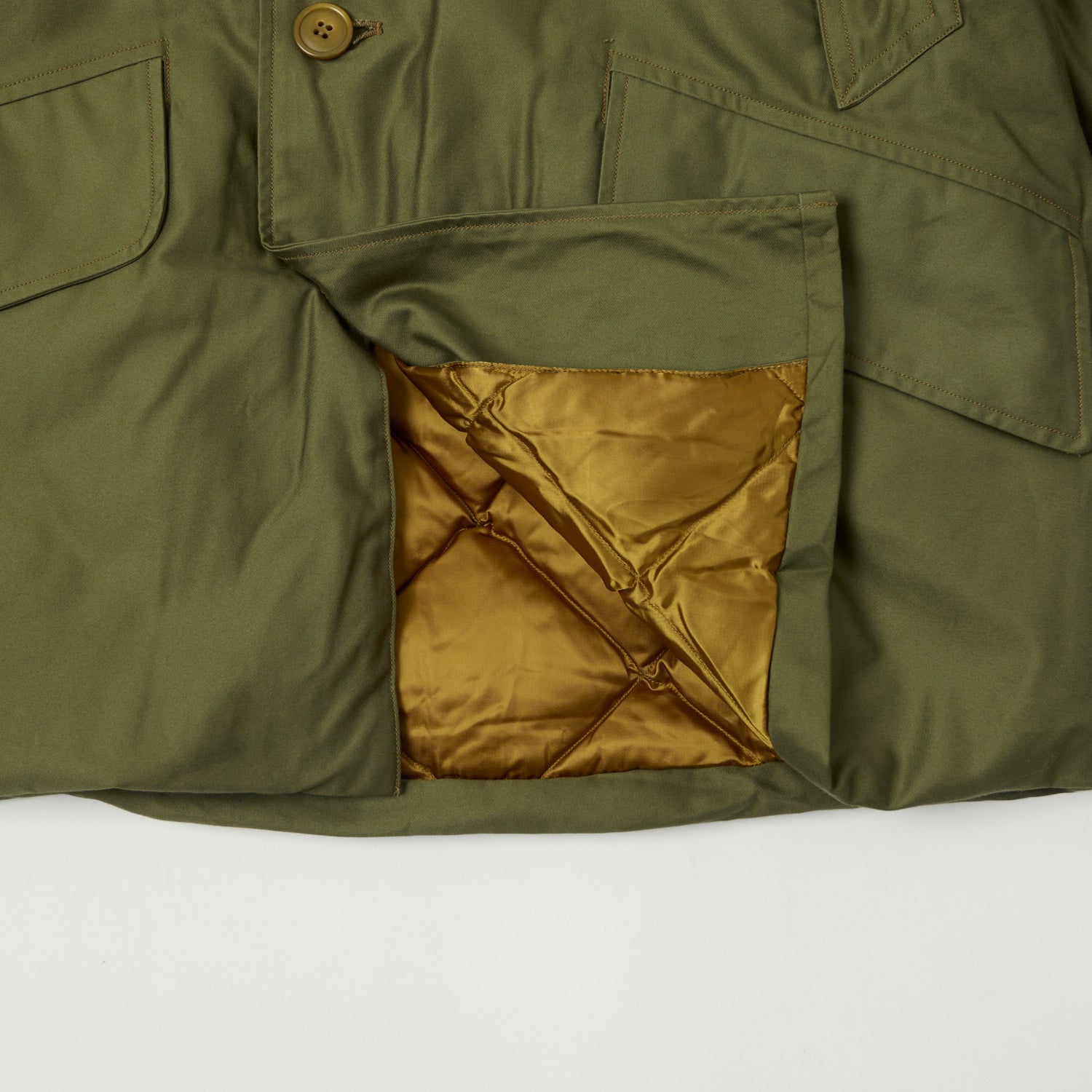 Buzz Rickson's Type B-9 Flight Down Parka - Olive Drab Military Jacket for Cold Weather & Outdoor Adventures