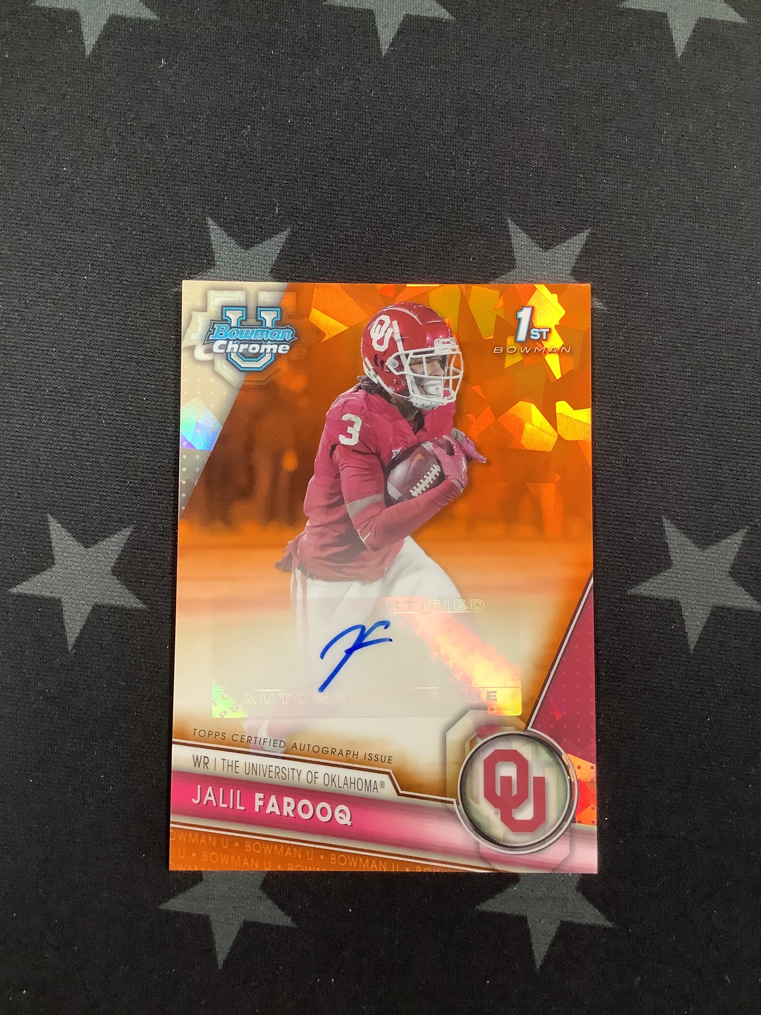 2023 Bowman Chrome University Jalil Farooq #PA JFA AUTO /25 Rookie Card - Collectible Sports Trading Card for Fans & Investors - Perfect for Grading, Trading, and Display