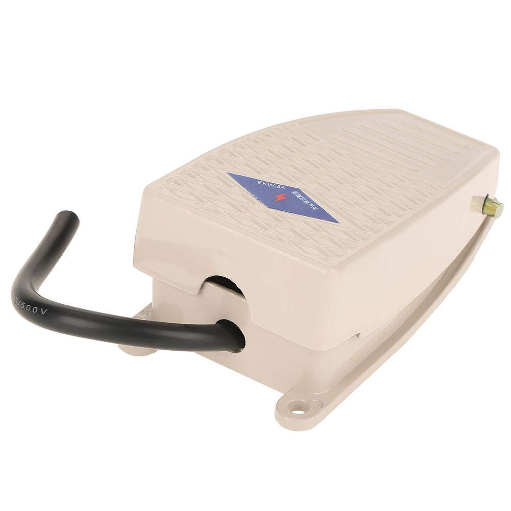 Industrial Foot Controller - Momentary Aluminum Pedal Switch for Machine Tools & CNC Equipment | Heavy-Duty Hands-Free Operation for Workshops & Factories