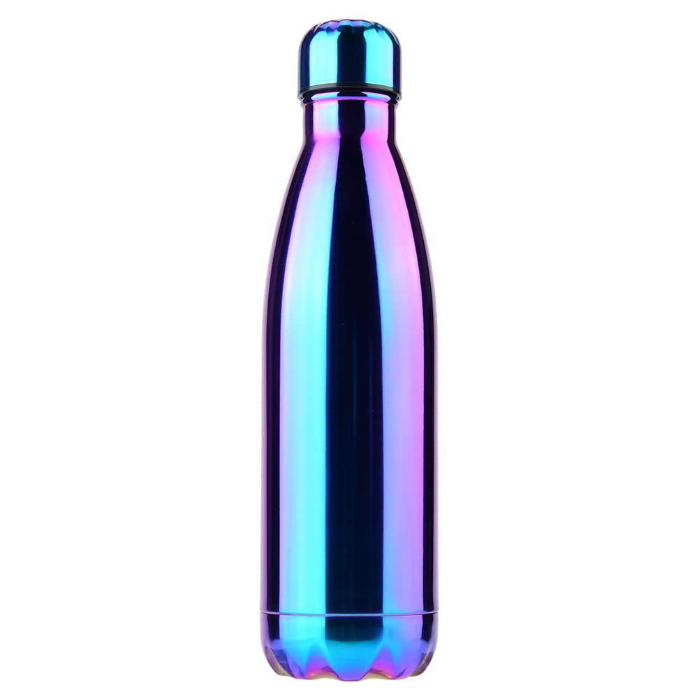 Premium Double-Wall Vacuum Insulated Stainless Steel Water Bottle - 18/8 Food Grade Thermos for Hot & Cold Drinks, Leakproof Travel Coffee Mug (Purple) - Perfect for Office, Gym, Hiking & Outdoor Activities