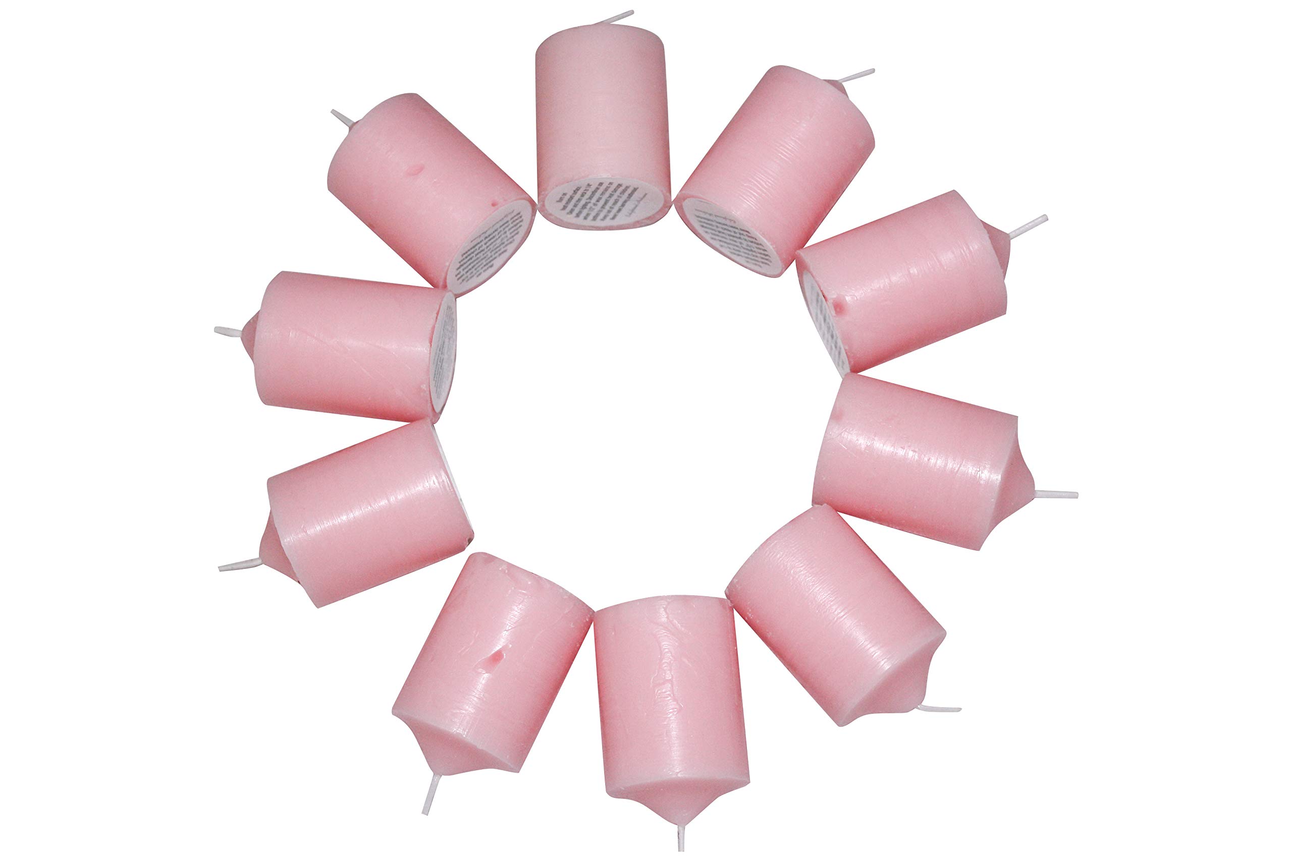 Enlightened Ambience Gardenia Scented Candles - 10 Pack Pink Votive Candles for Home Decor, Relaxation & Romantic Atmosphere | Perfect for Bedroom, Bathroom & Wedding Decorations